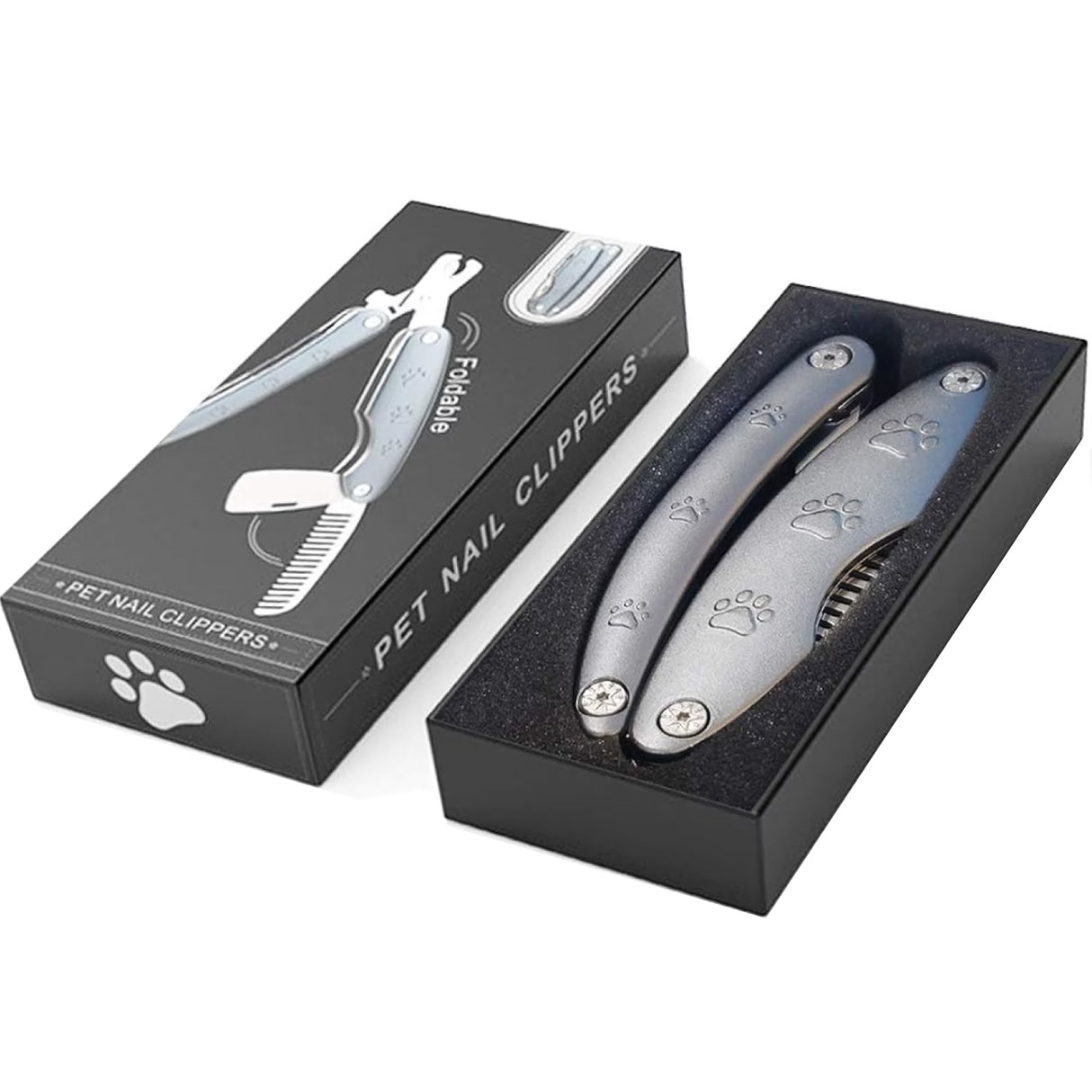 3-in-1 Pet Nail Clippers with Safety Guard