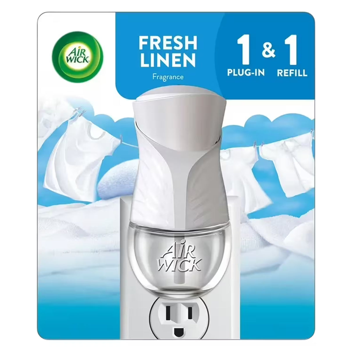 Air Wick Scented Oil Starter Kit Fresh Scent – 0.67 fl oz – 6 Pack