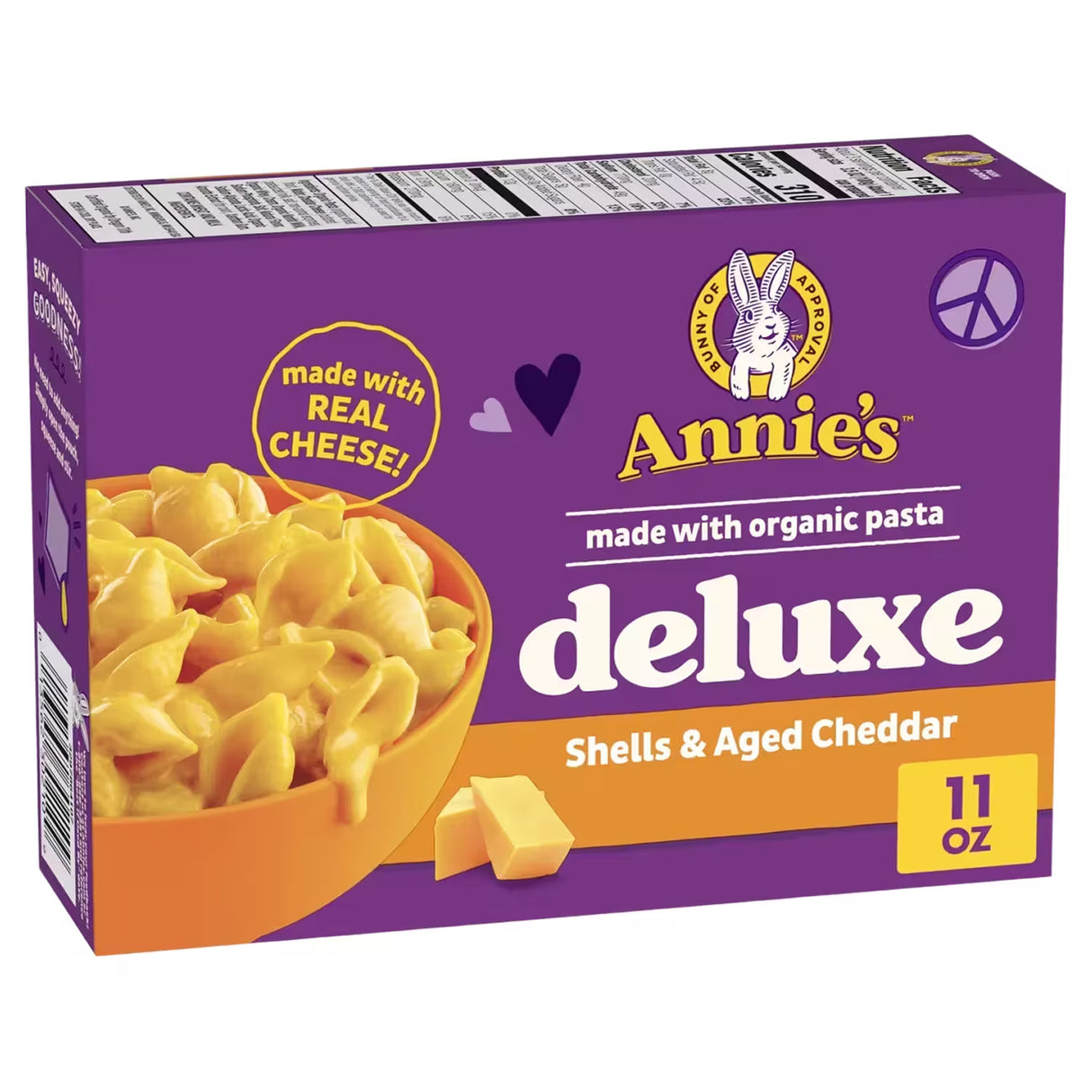Annie’s Organic Aged Cheddar Macaroni & Cheese – 11 oz – 12 Pack