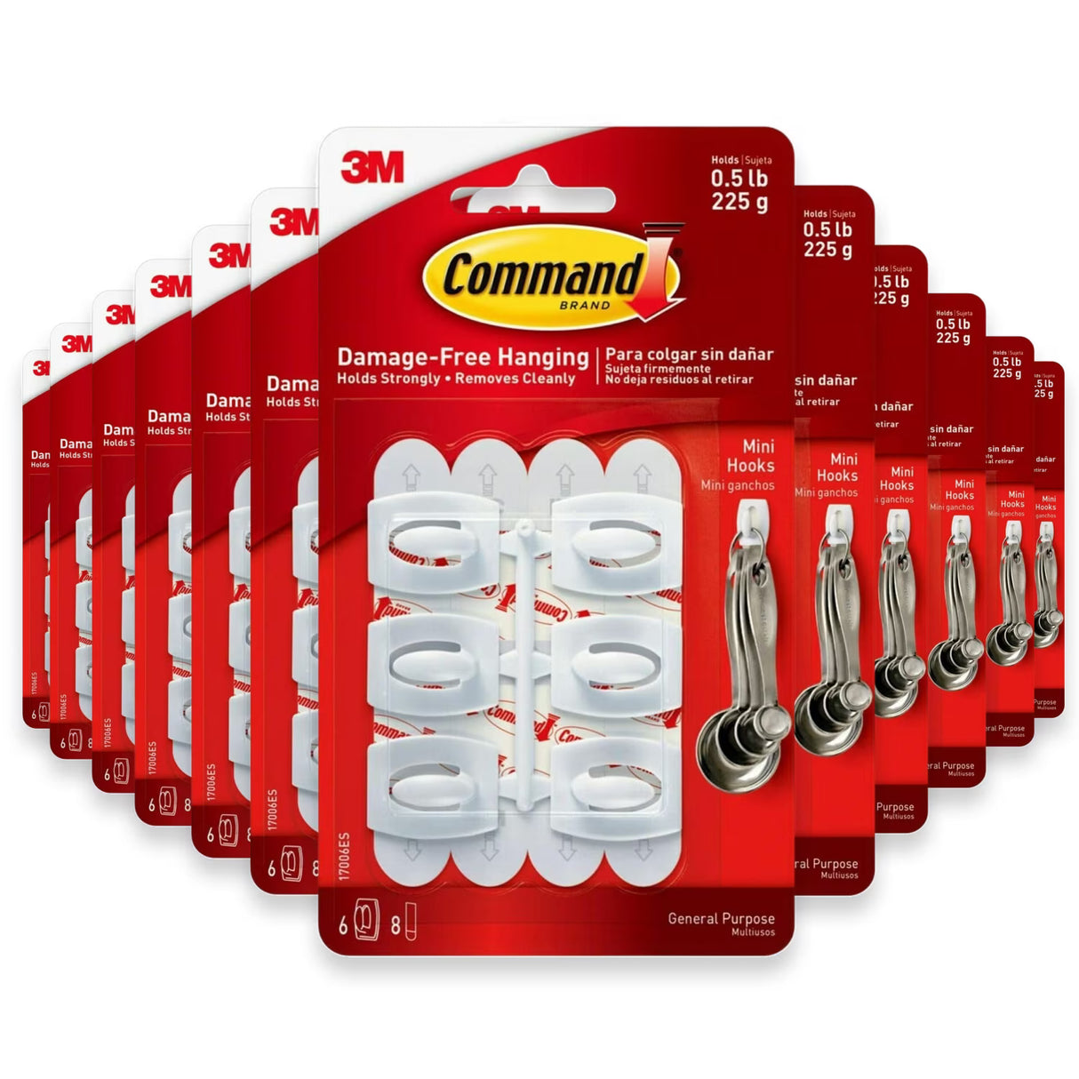 3M Command Mini Hooks - 6ct - 36 Pack