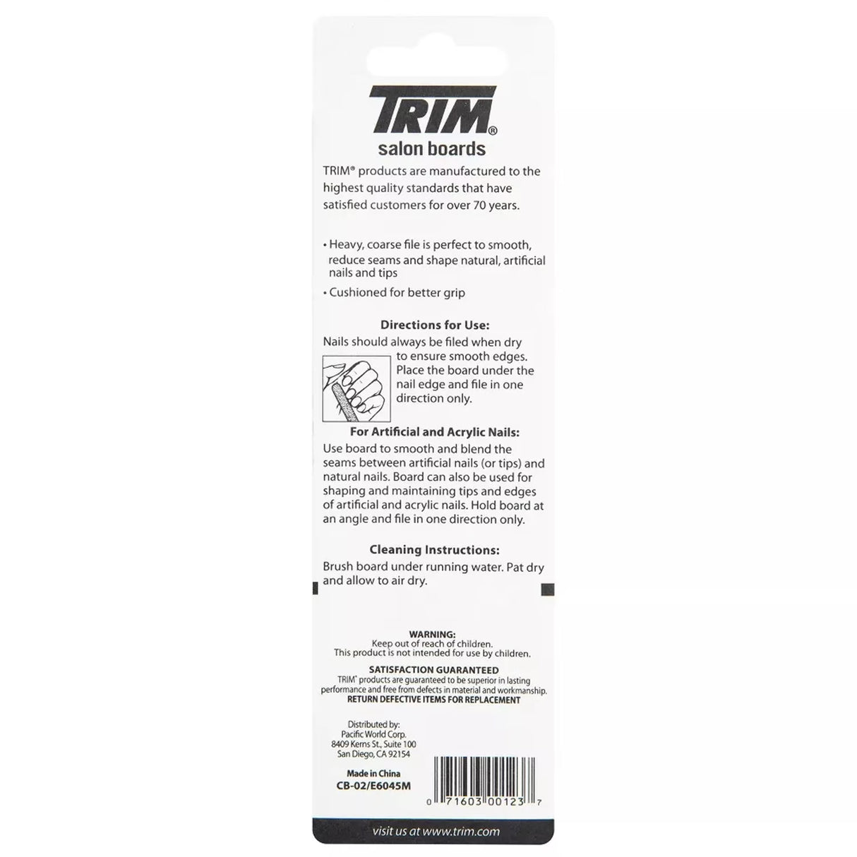 TRIM Salon Boards Black - 2pk - 36 Pack