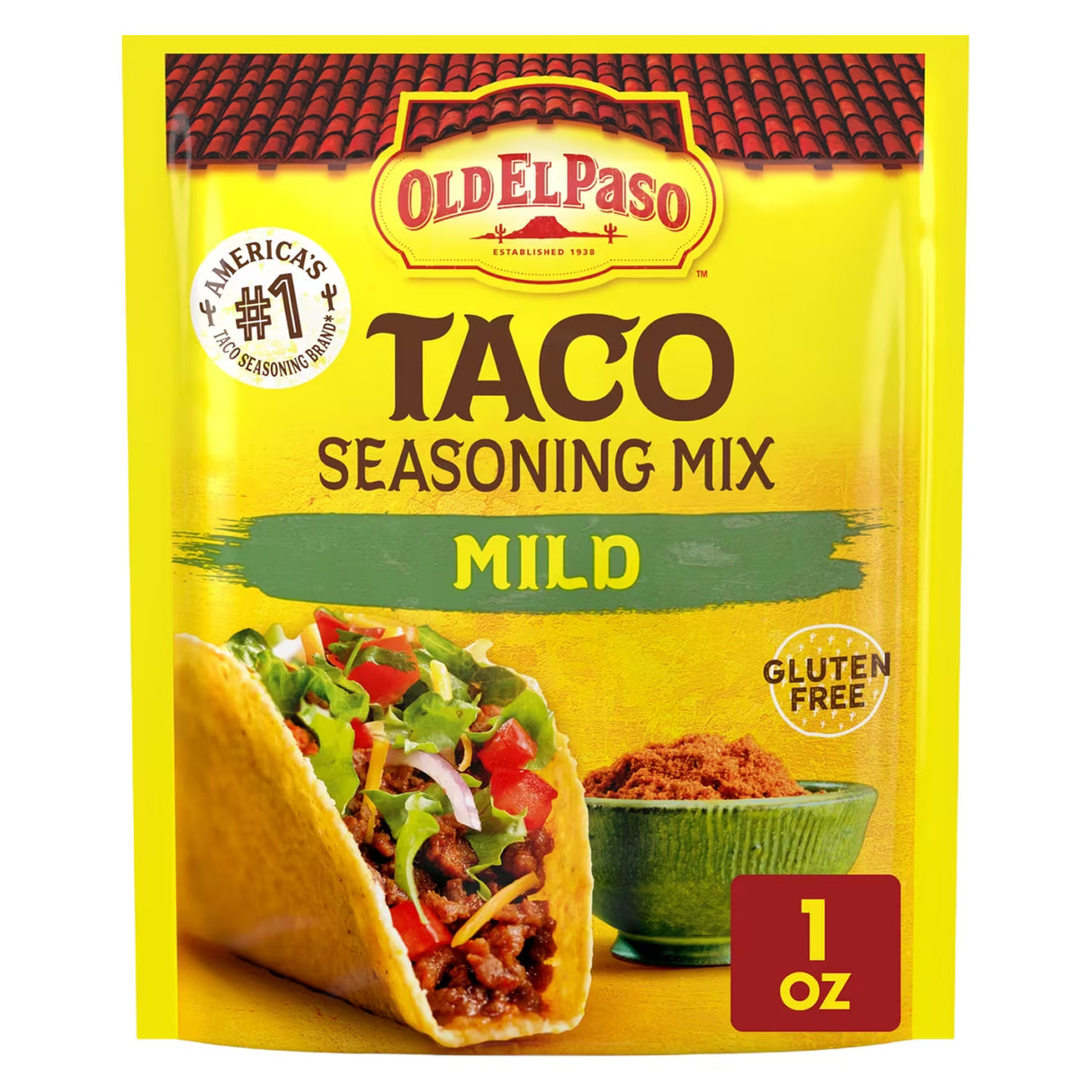 Old El Paso Mild Taco Seasoning Mix - 1 oz - 32 Pack
