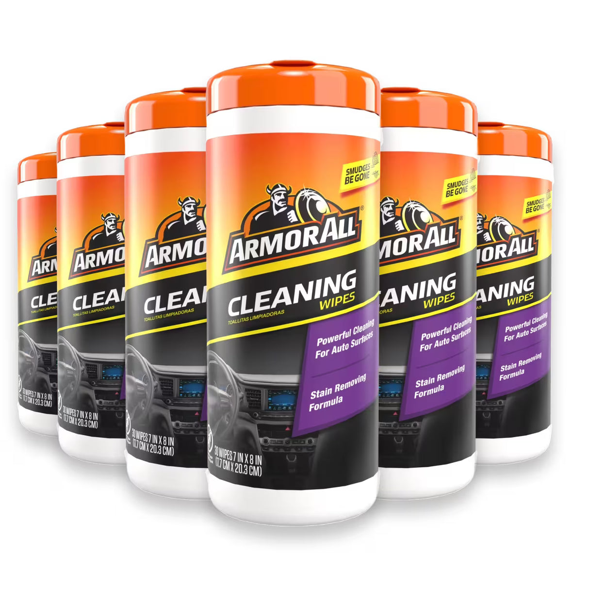 Armor All Interior Cleaning Wipes, 30 Ct - 6 Pack