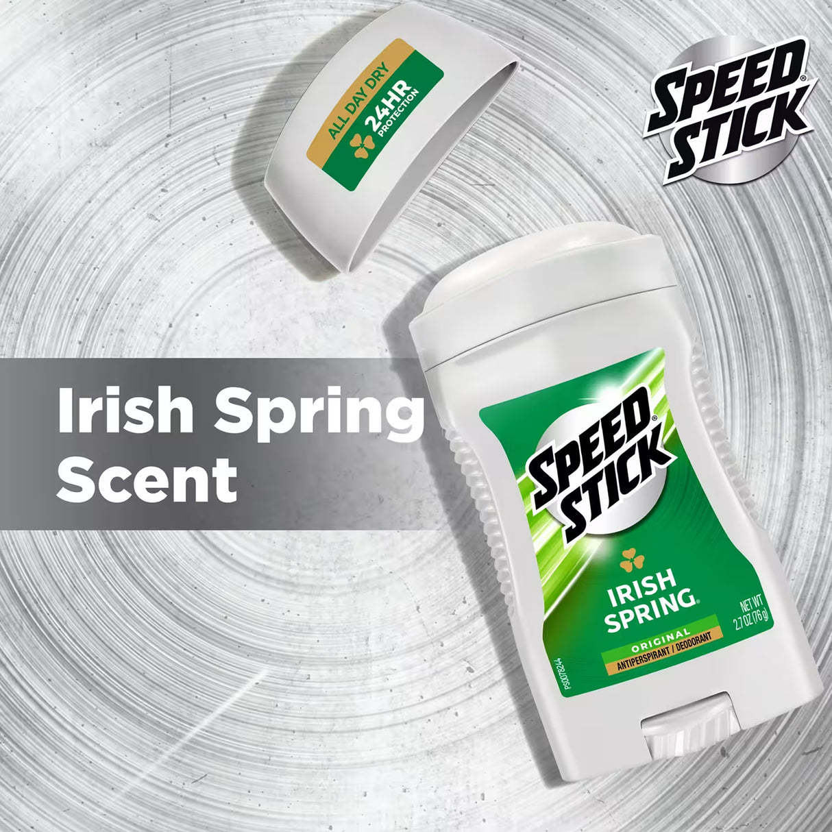 Speed Stick Antiperspirant Deodorant, Original Irish Spring 2.7 oz - 12 Pack