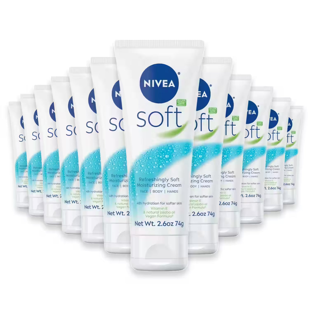 Nivea Soft Moisturizing Cream - 2.6 fl oz - 12 Pack