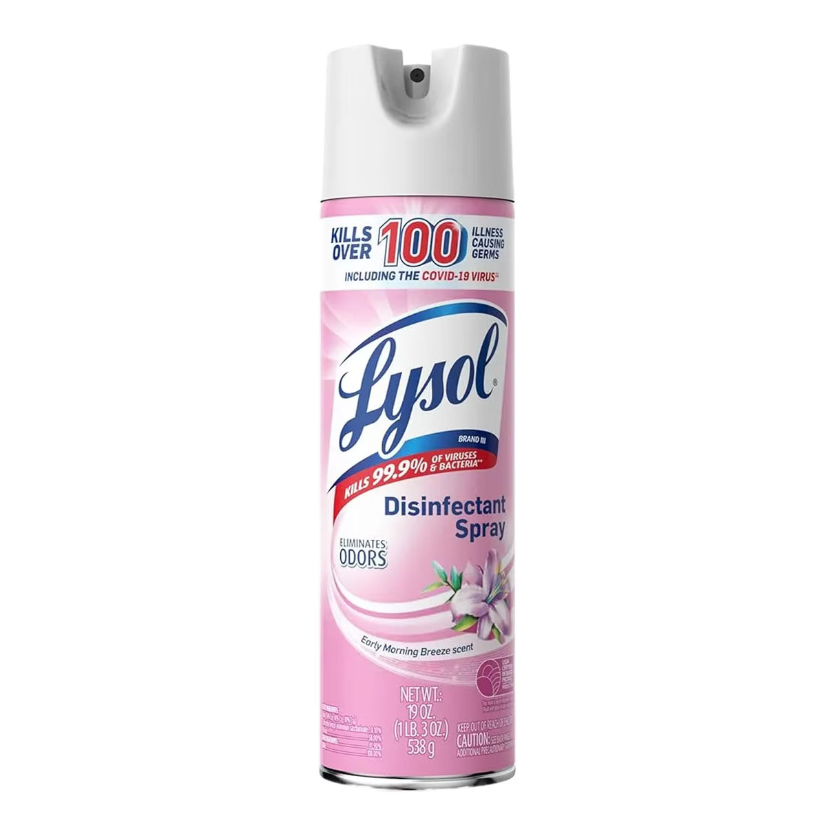 Lysol Disinfectant Spray, Early Morning Breeze - 19 oz - 12 Pack