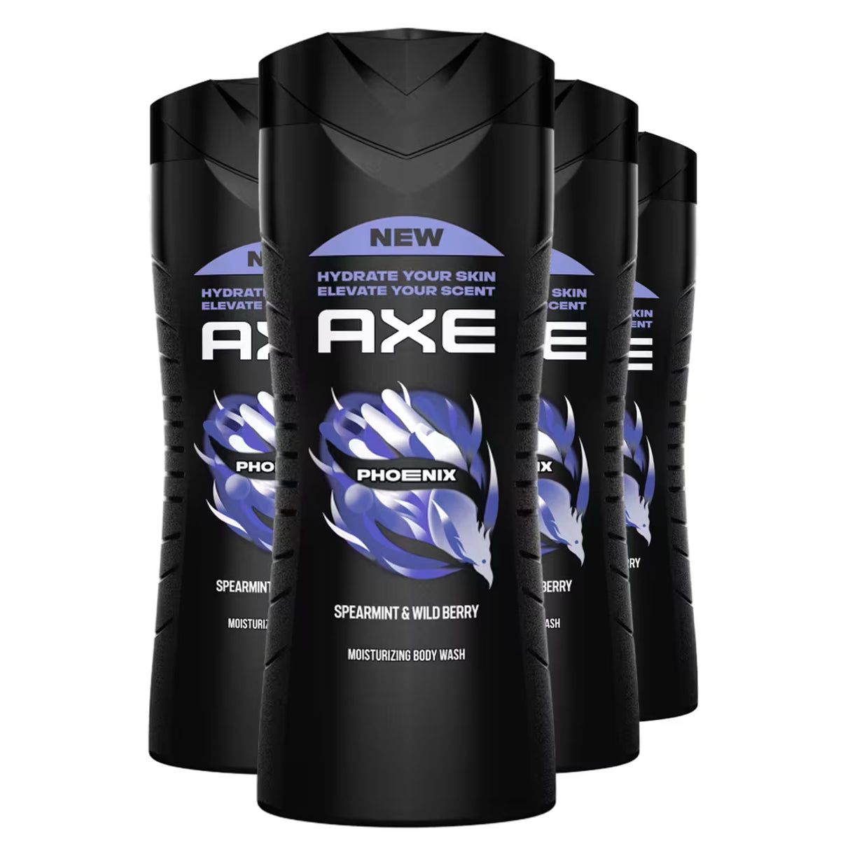 Axe Body Wash Phoenix Crushed Mint & Rosemary Scent - 16 fl oz- 4 Pack