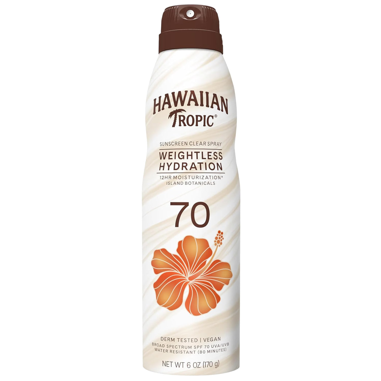 Hawaiian Tropic Weightless Clear Spray SPF70, 6oz - 12 Pack