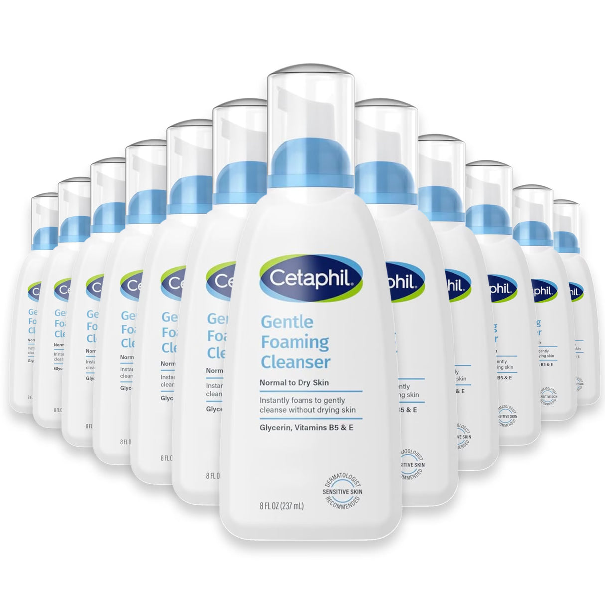 Cetaphil Gentle Foaming Cleanser, 8oz - 12 Pack