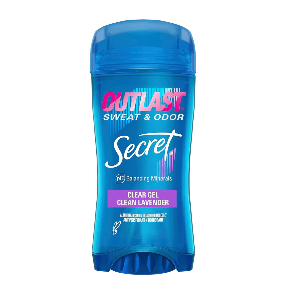 Secret Outlast Lavender Clear Gel Antiperspirant Deodorant - 2.6 oz - 12 Pack
