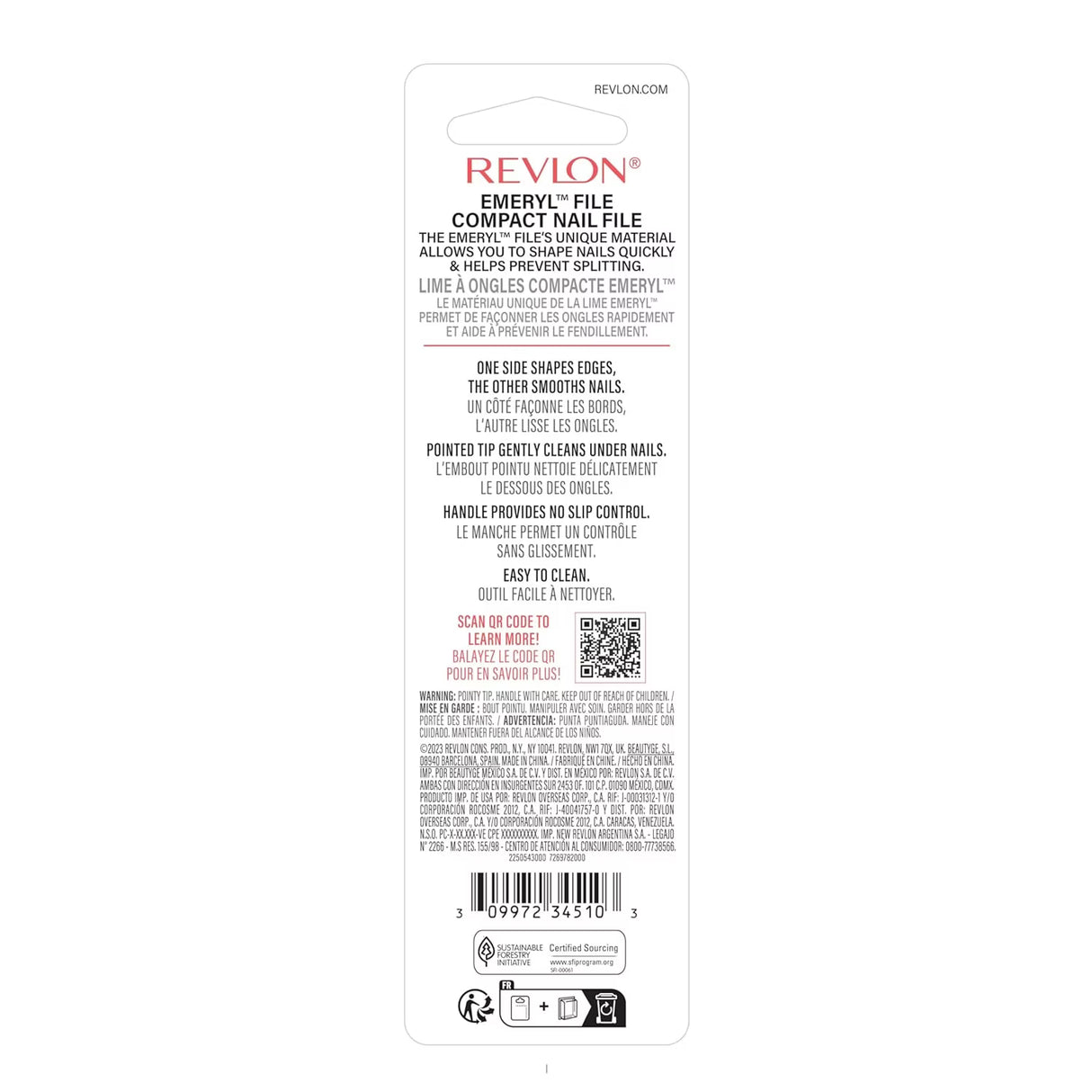 Revlon Pocket Emery File - 72 Pack