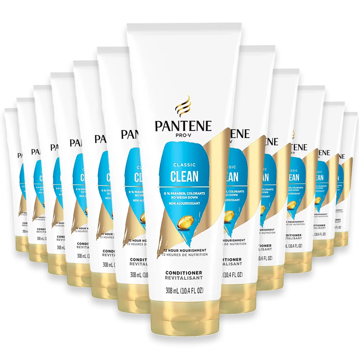 Pantene Pro-V Classic Clean Conditioner - 10.4 oz - 12 Pack