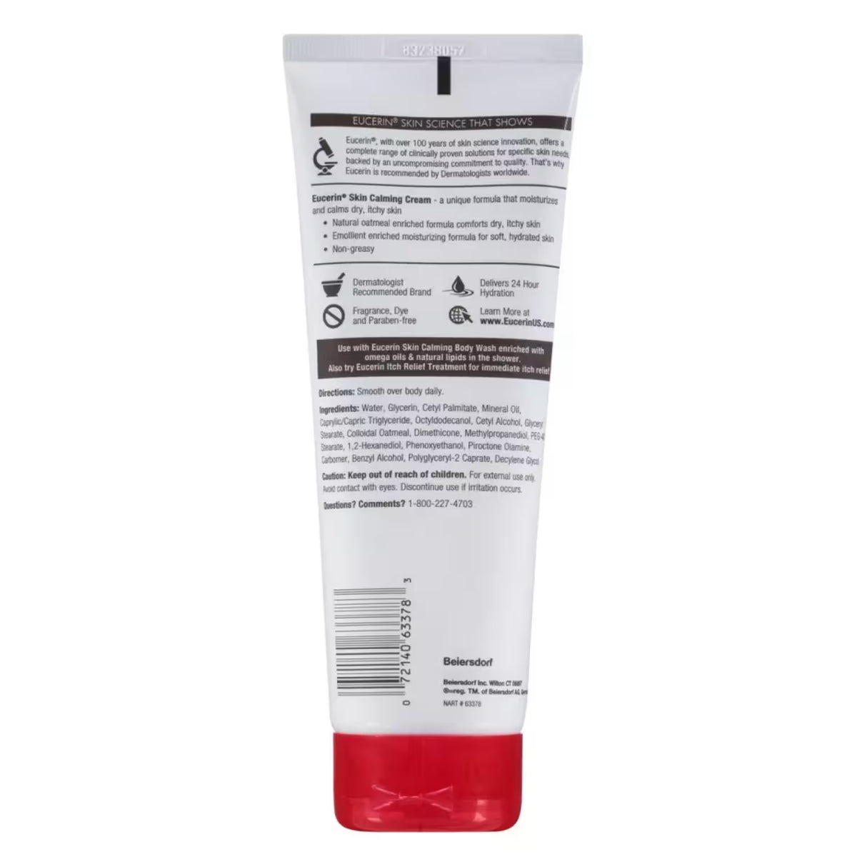 Eucerin Skin Calming Cream – 8 oz – 12 Pack