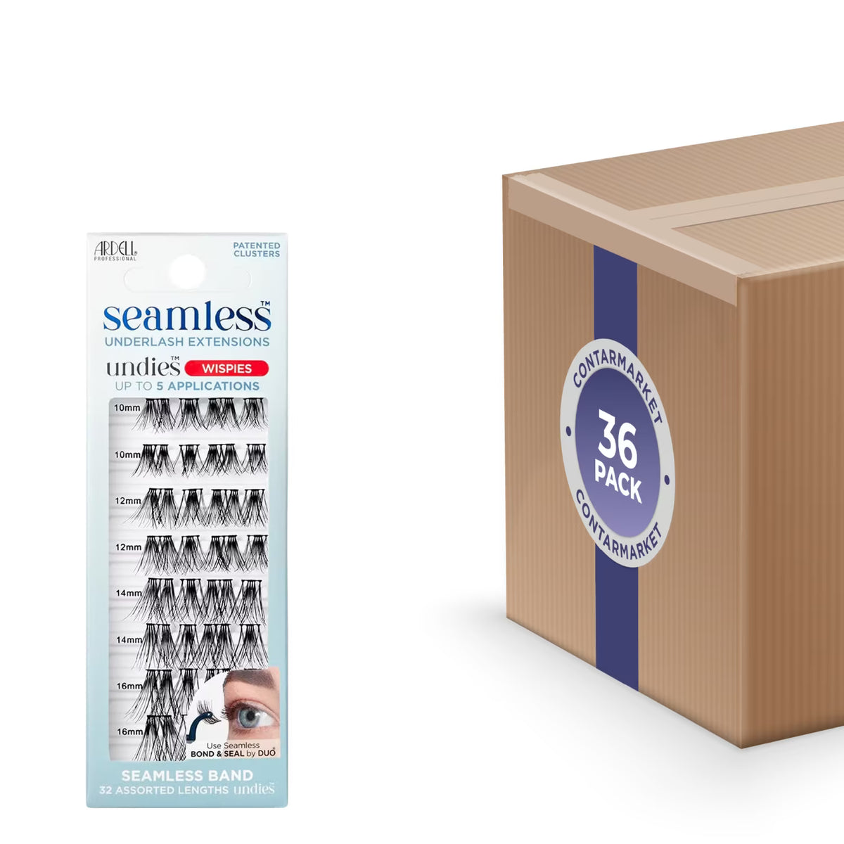Ardell Seamless Extensions Wispies, 32ct - 36 Pack