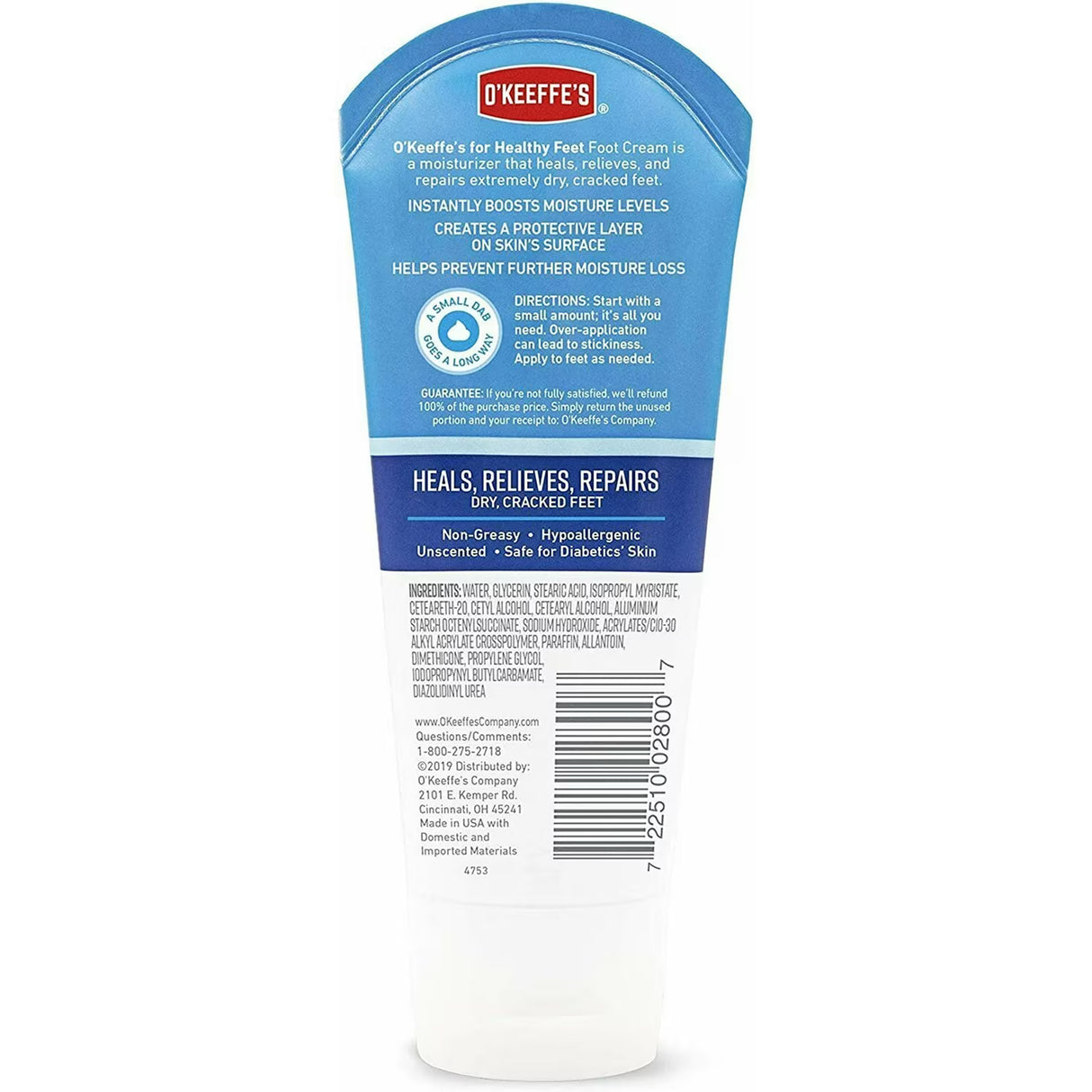 O'Keeffe's - Healthy Feet Foot Cream - 3 Oz - 5 Pack