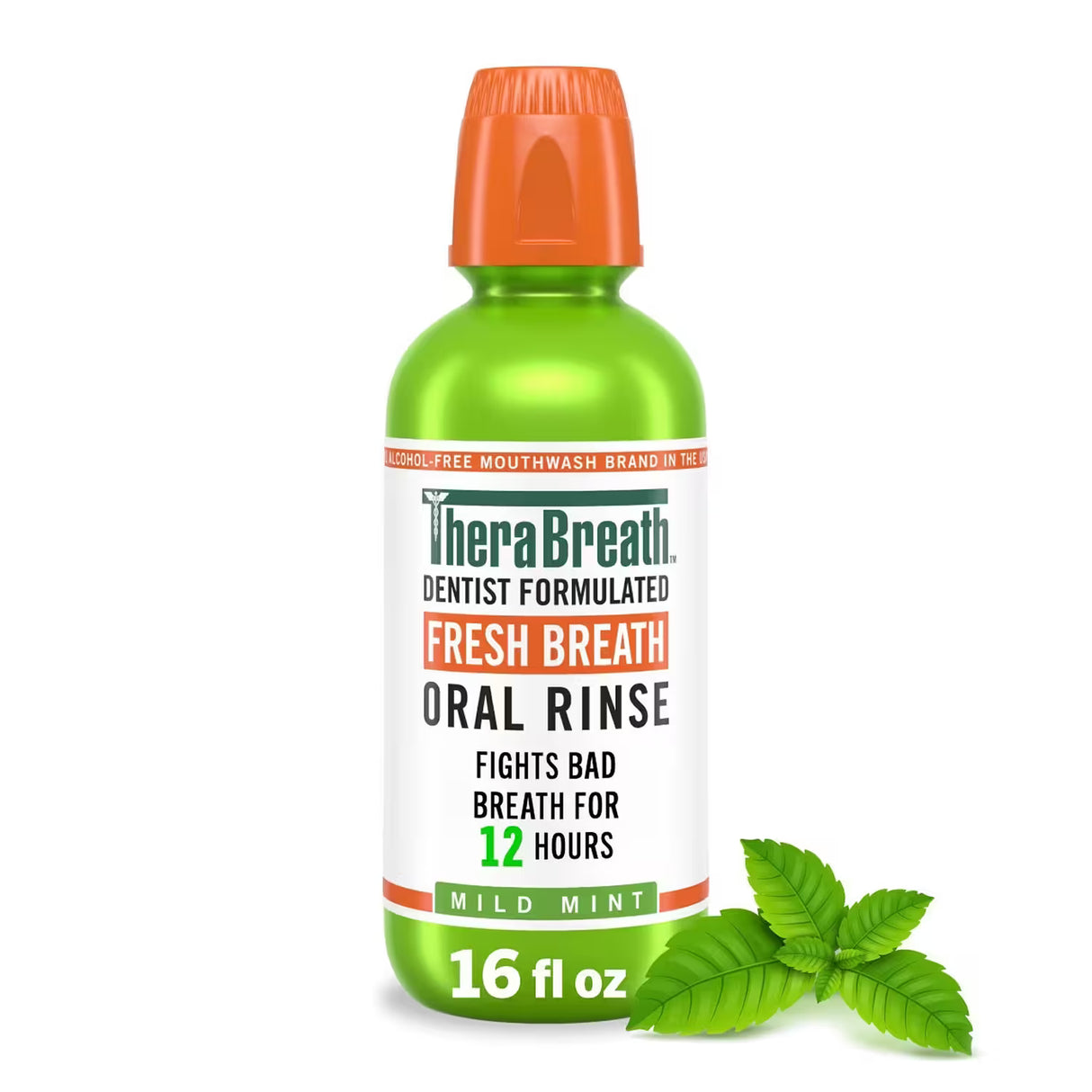 TheraBreath Oral Rinse Original – 16 oz – 12 Pack