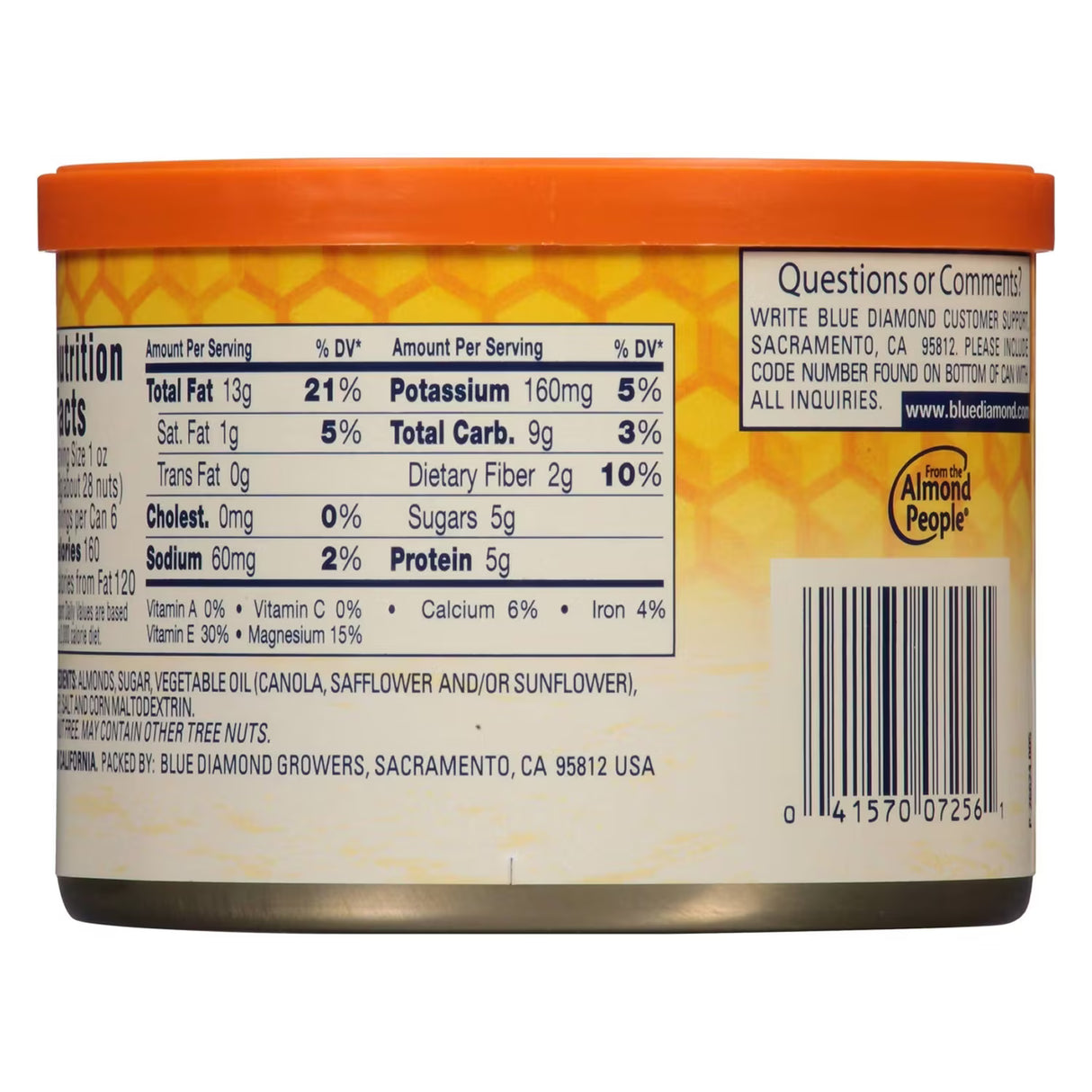 Blue Diamond - Almonds Honey Roasted - 6 oz - 12 Pack