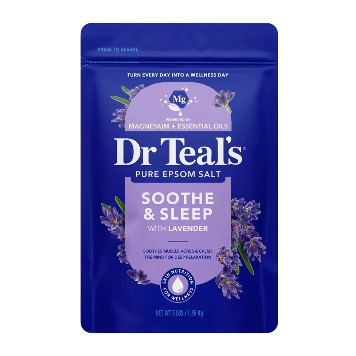 Dr Teal’s Lavender Epsom Salt - 3lb - 4 Pack