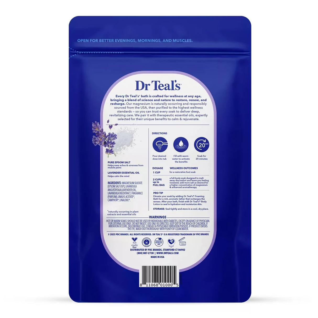 Dr Teal’s Lavender Epsom Salt - 3lb - 4 Pack