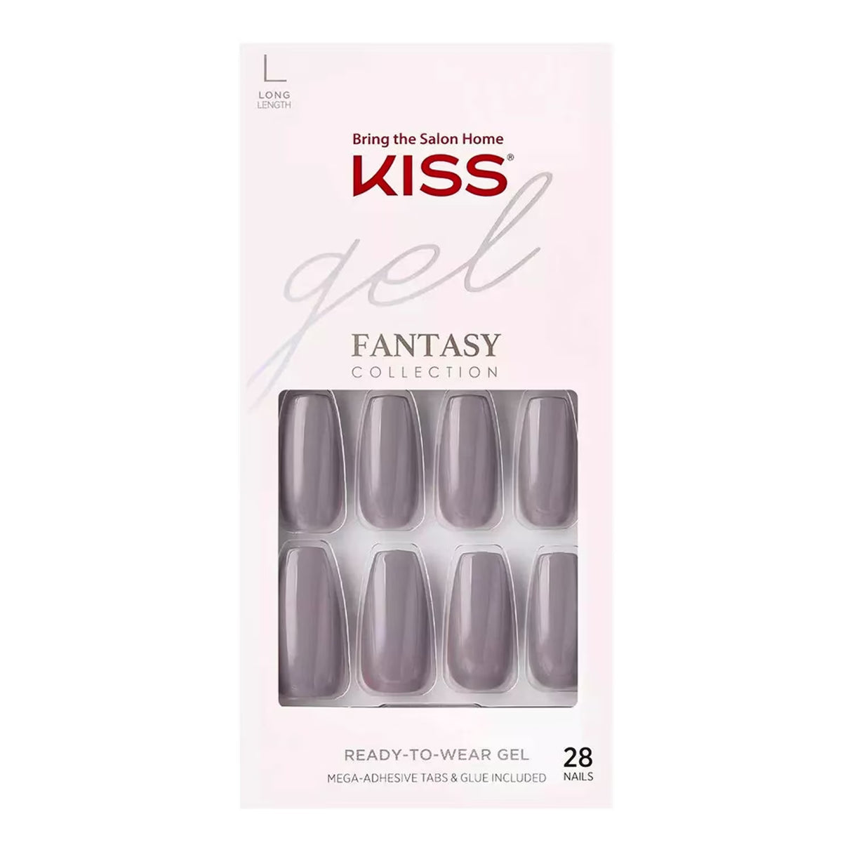 KISS Gel Fantasy Nails Whatever – Press-On Nails – 36 Pack