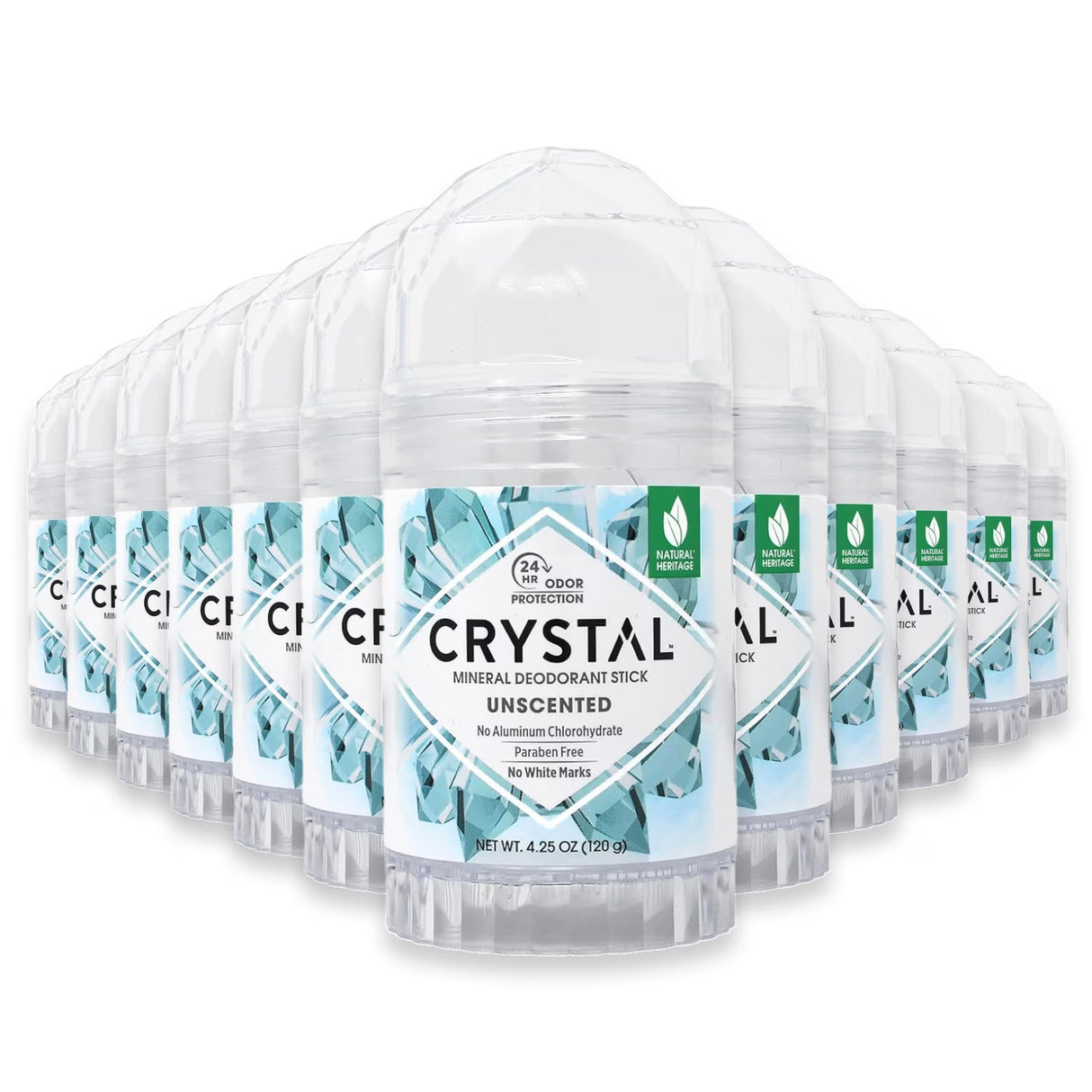 Crystal Body Deodorant Stick Unscented 4.25oz - 48 Pack