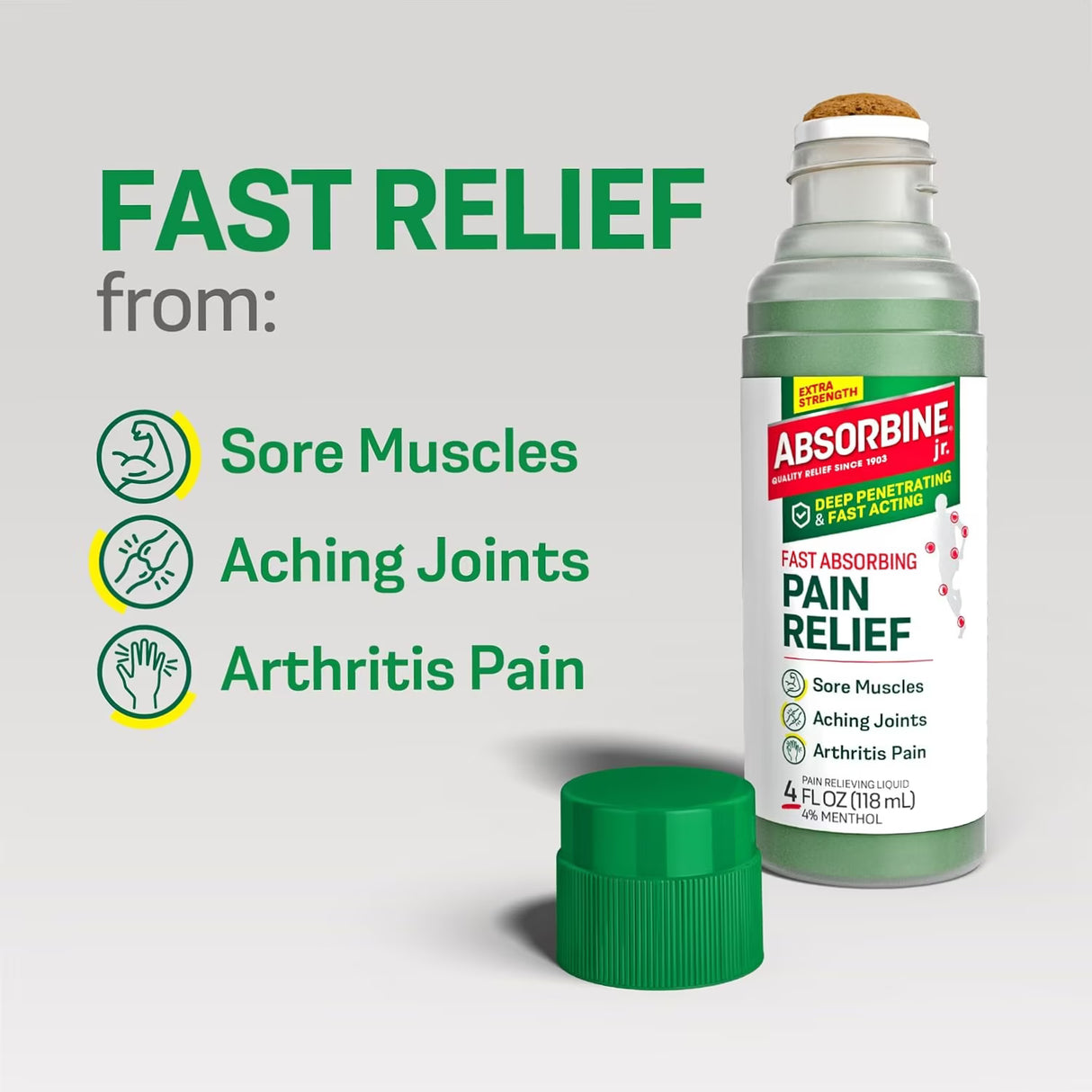 Absorbine Jr. Original Pain Relief Liquid - 4 oz - 12 Pack