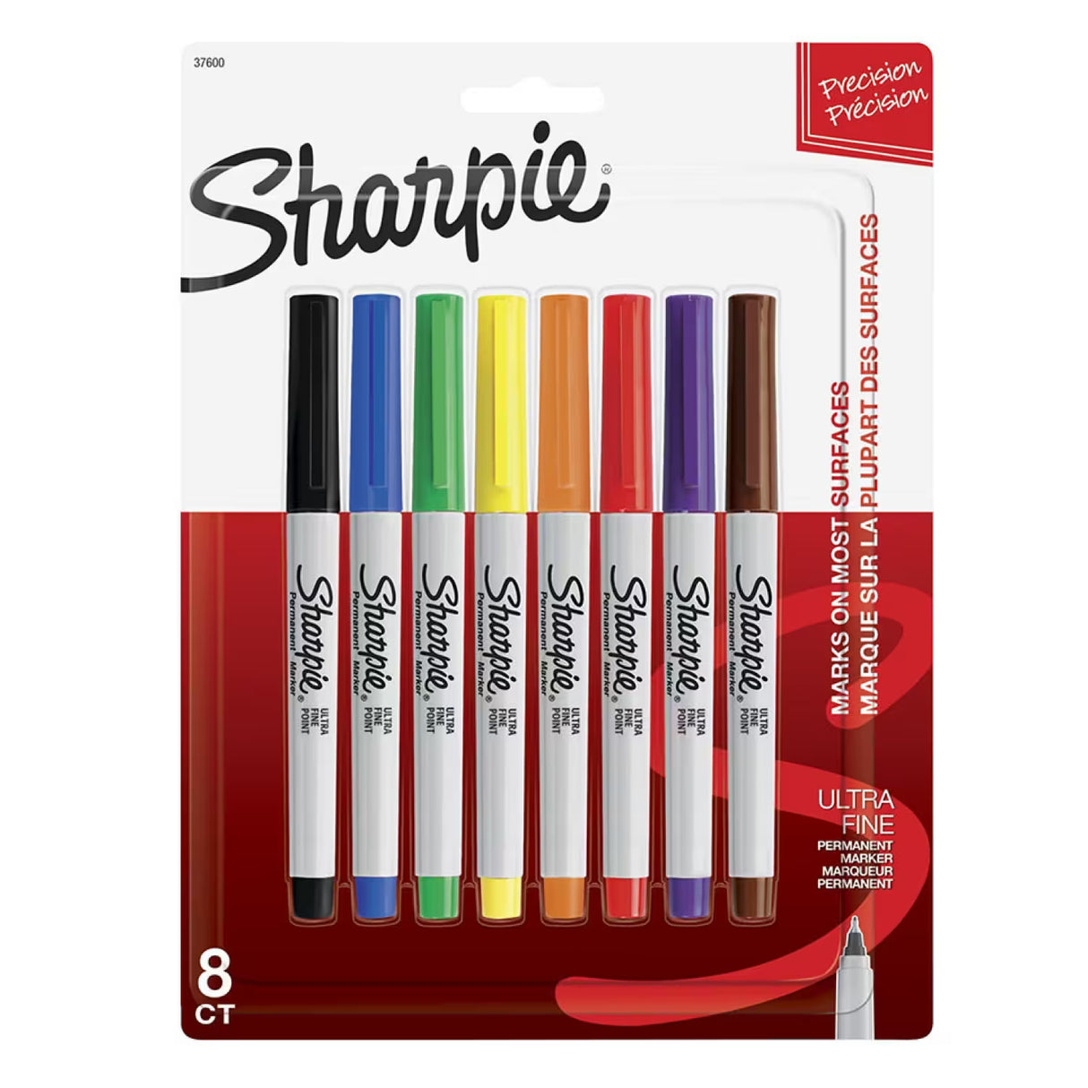 Sharpie Permanent Markers Ultra Fine Point Classic Colors 8 Count - 96 Pack