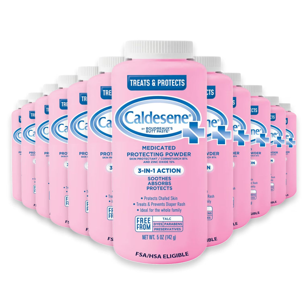 Caldesene 3-in-1 Medicated Protective Body Powder - 5 oz - 24 Pack