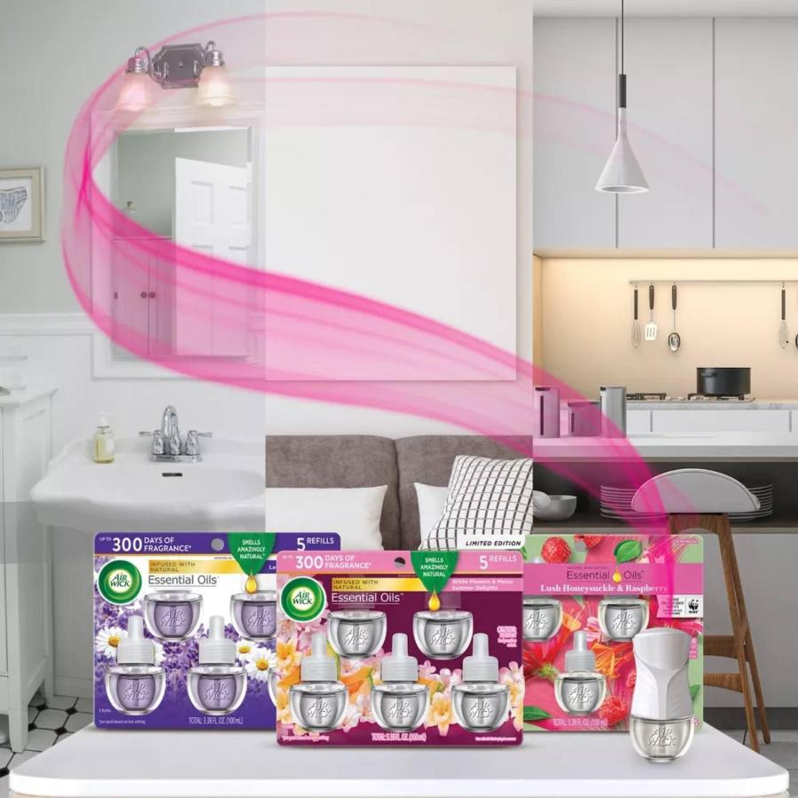 Air Wick - Scented Oil, Summer Delights Air Freshener - 3.38 Oz 5 ct - 5 Pack