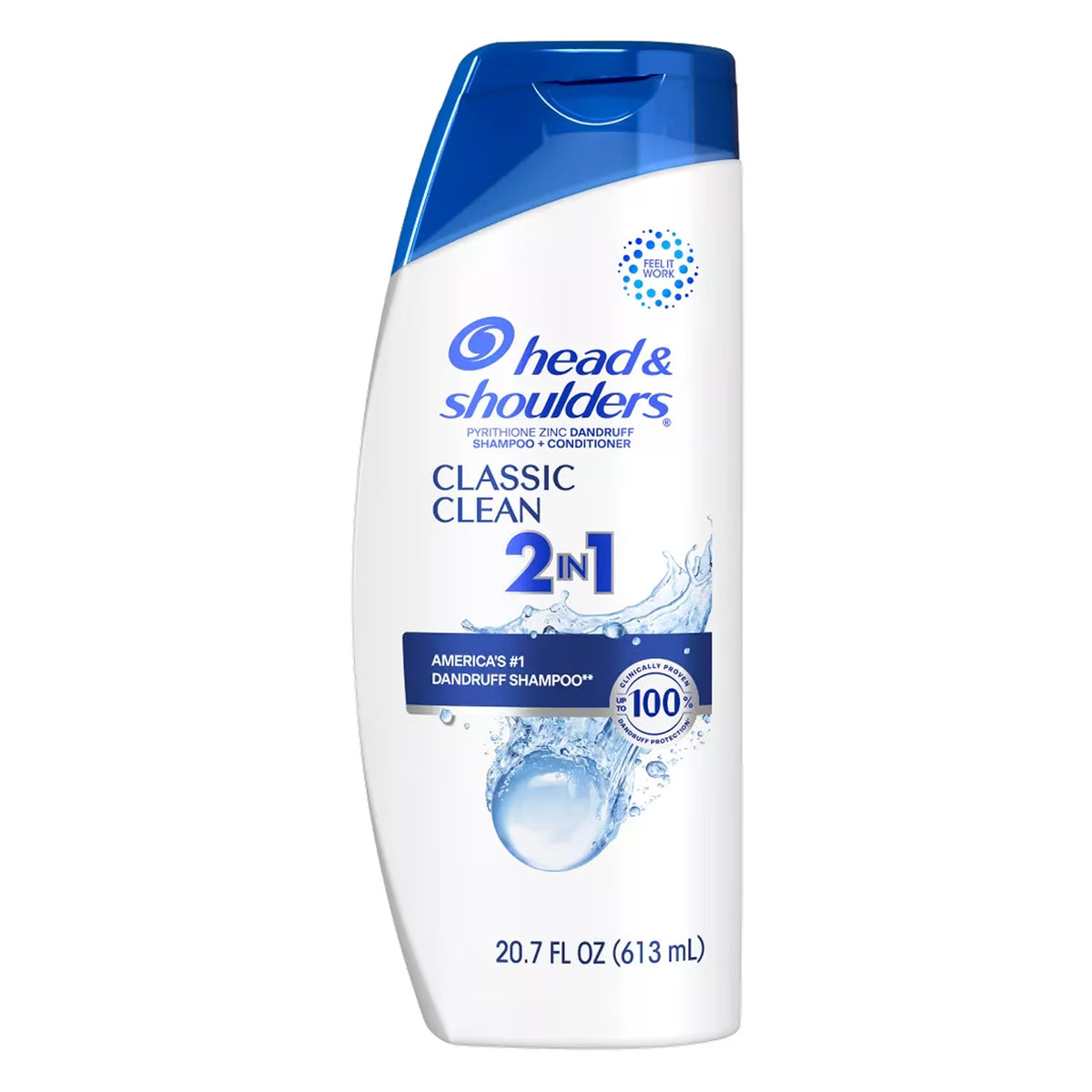 Head & Shoulders Classic Clean Anti-Dandruff 2-in-1 Shampoo and Conditioner - 20.7 oz - 4 Pack