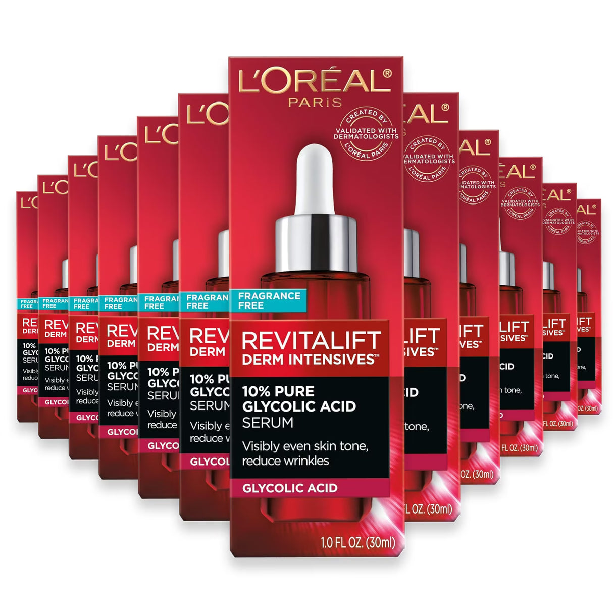 L'Oréal Revitalift Glycolic Serum, 1 oz - 24 Pack