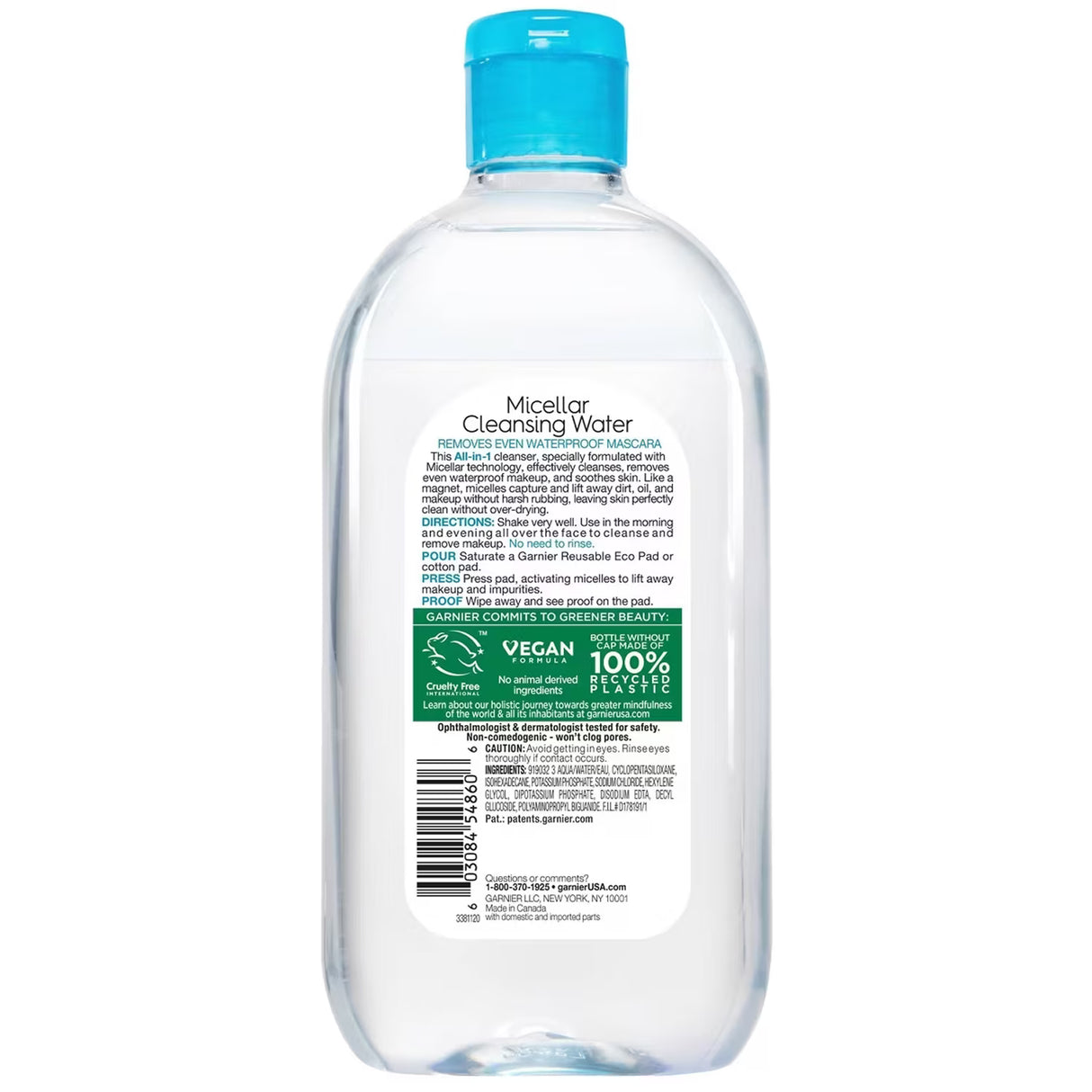 Garnier SkinActive Micellar Waterproof - 23.7 oz - 6 Pack