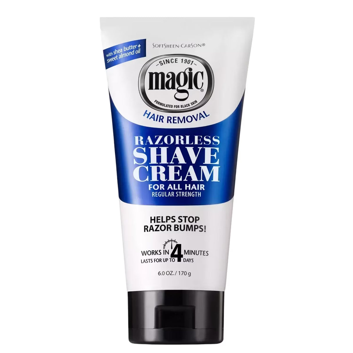 Magic Shave Razorless Shaving Cream, Normal Beard Maintenance - 6 oz - 6 Pack