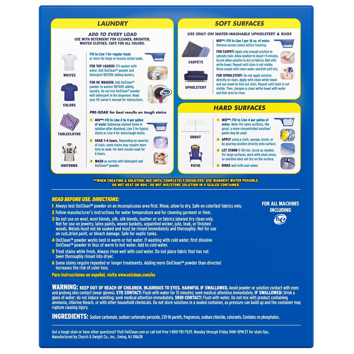 OxiClean Versatile Stain Remover Powder - 7.22 lb - 4 Pack