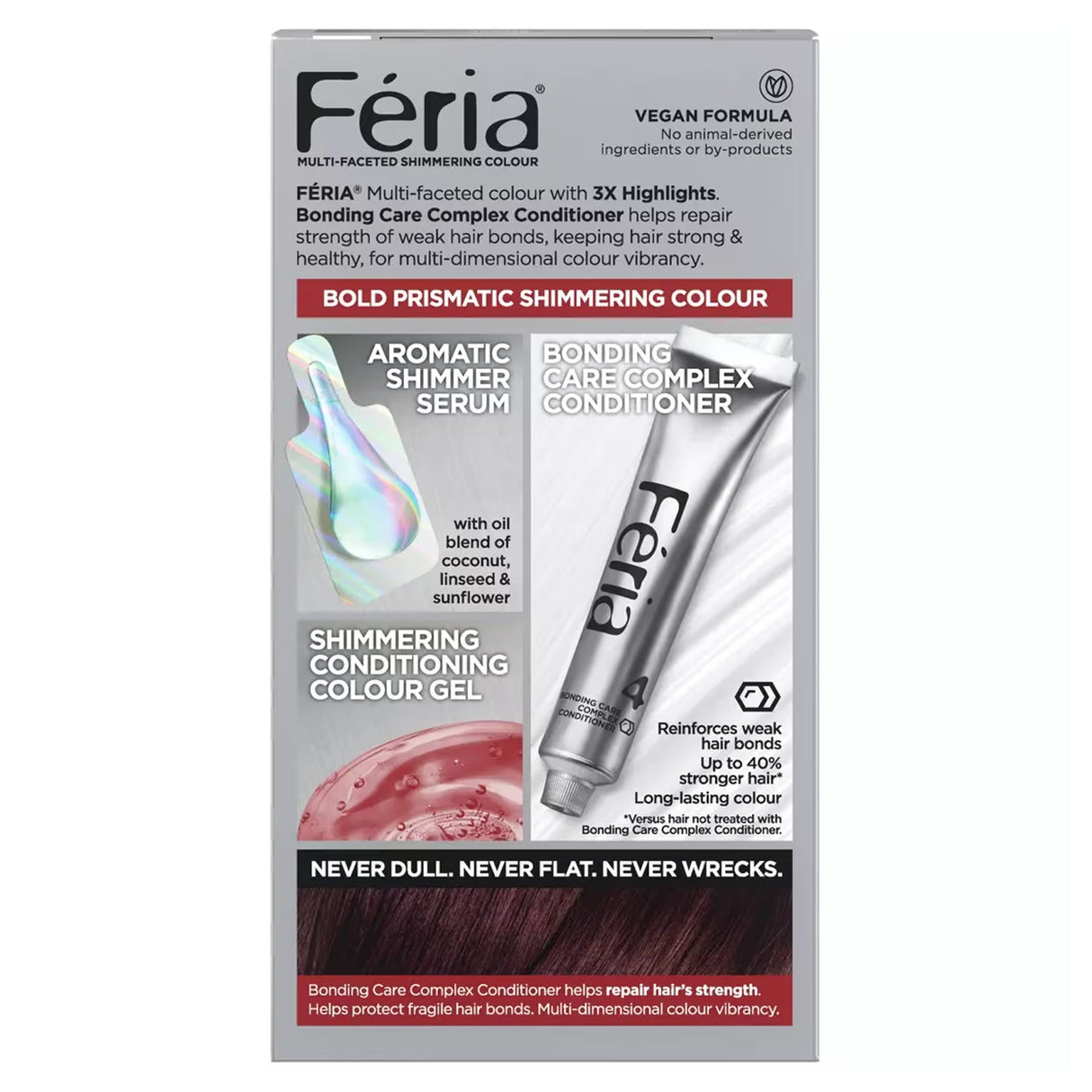 L’Oréal Paris Feria Permanent Hair Color – #36 Chocolate Cherry – 12 Pack