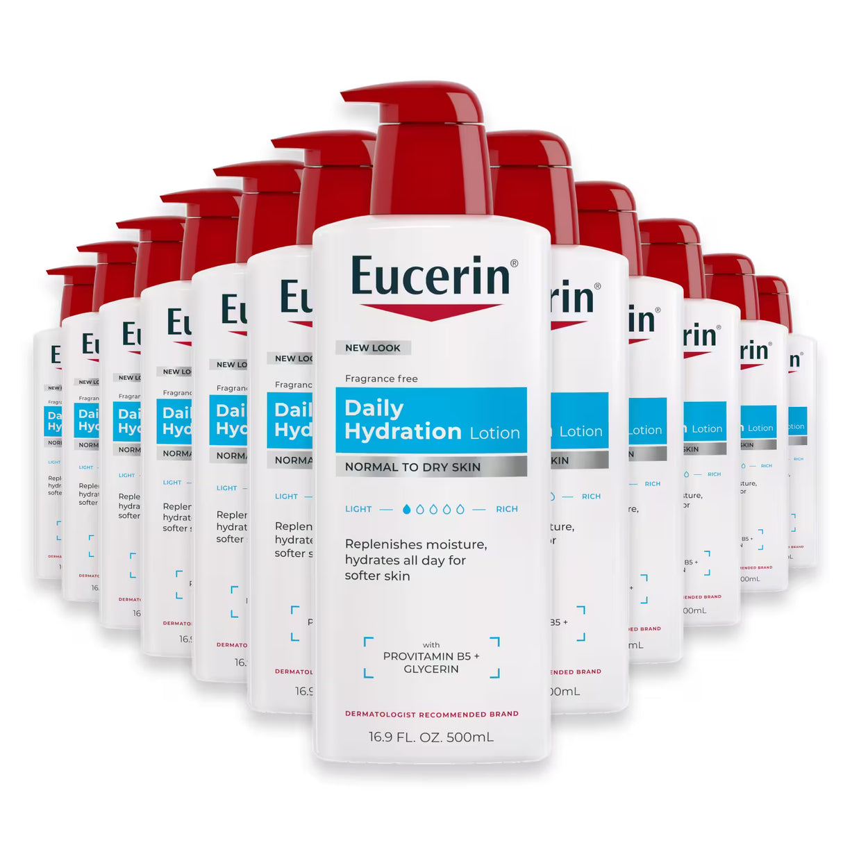 Eucerin Replenishing Moisturizing Lotion – 16.9 oz – 12 Pack