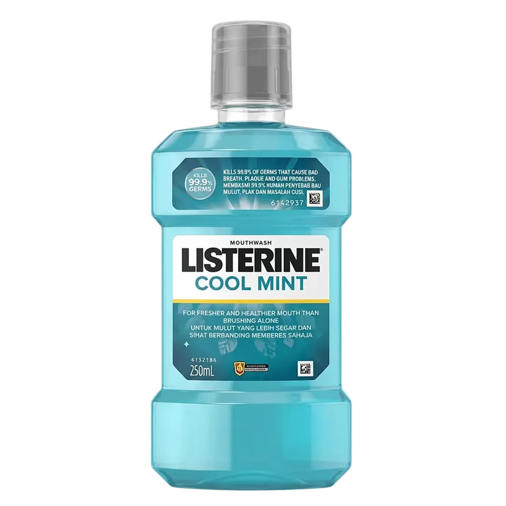 Listerine Cool Mint Mouthwash, 250 ml - 8 Pack