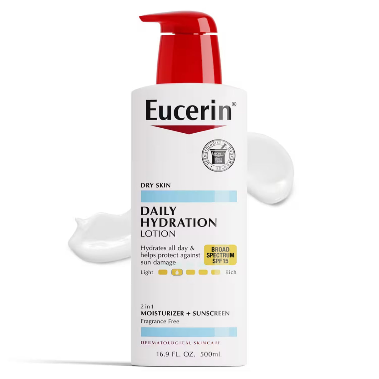 Eucerin Daily Hydration Moisturizer Lotion – 16.9 oz – 12 Pack