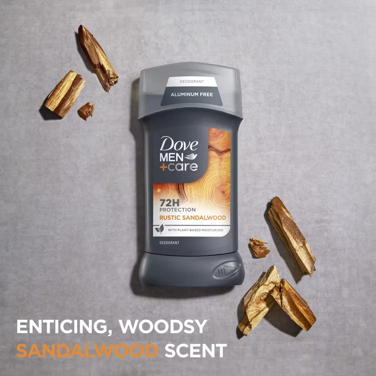 Dove Men Care Deodorant, Rustic Sandalwood 3oz - 12 Pack