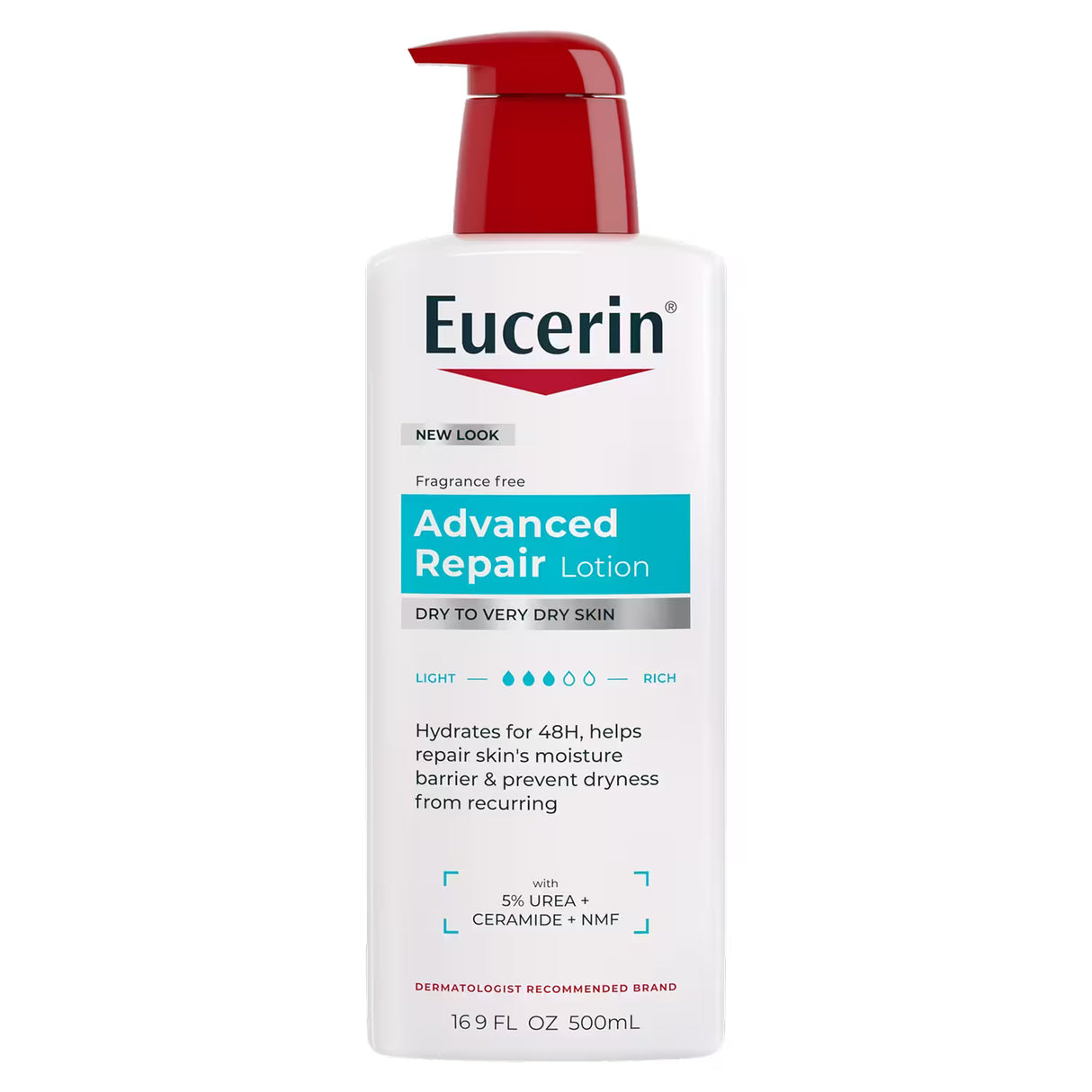 Eucerin Advanced Repair Body Lotion – 16.9 oz – 12 Pack