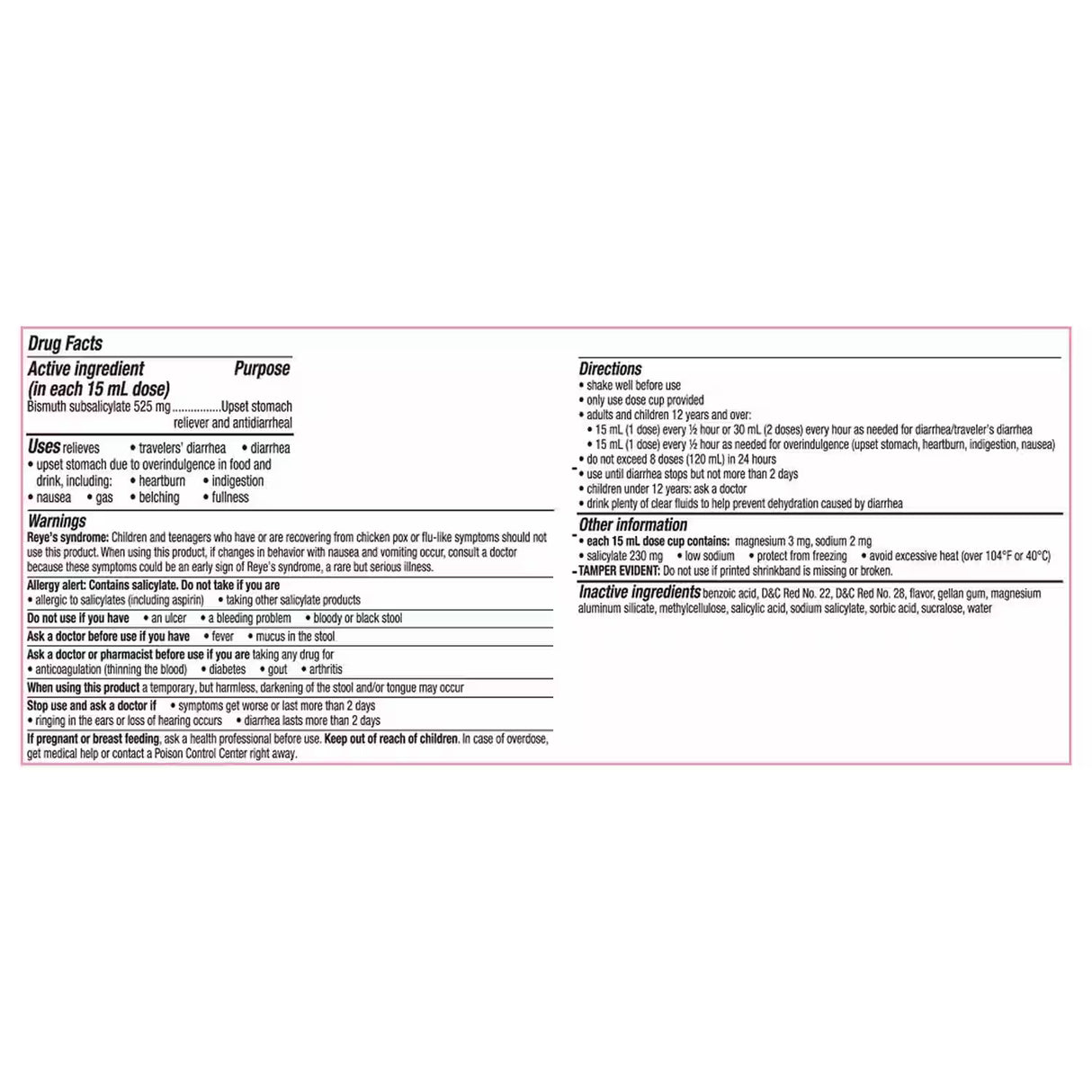 Pepto Bismol Ultra Strength - 4 fl oz - 12 Pack