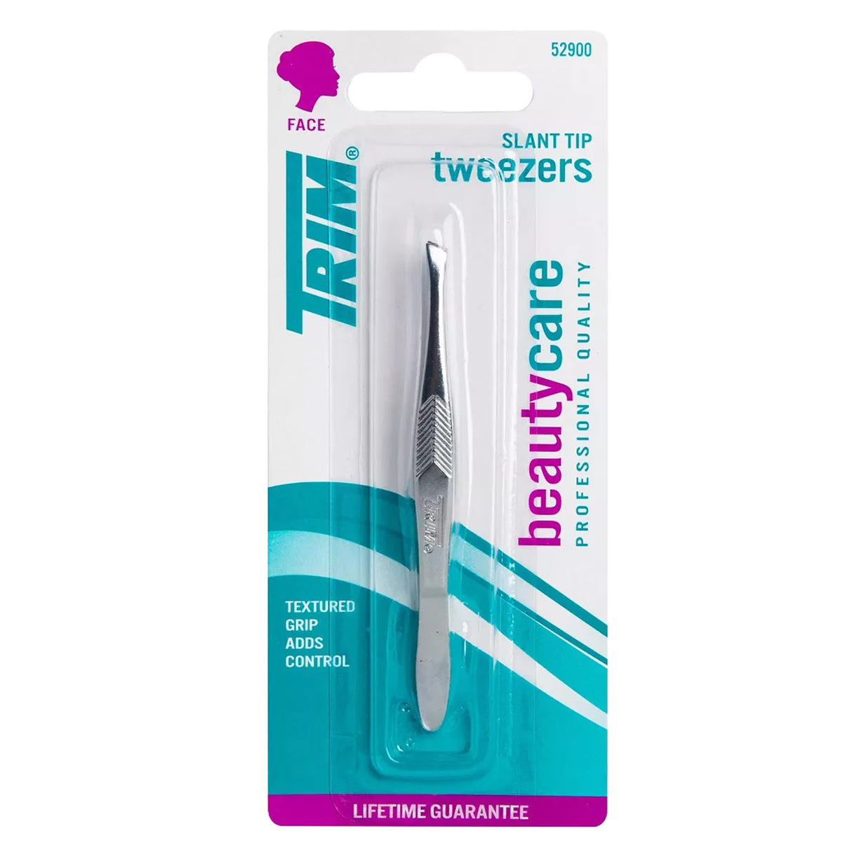 TRIM Slant Tip Tweezers - 24 Pack