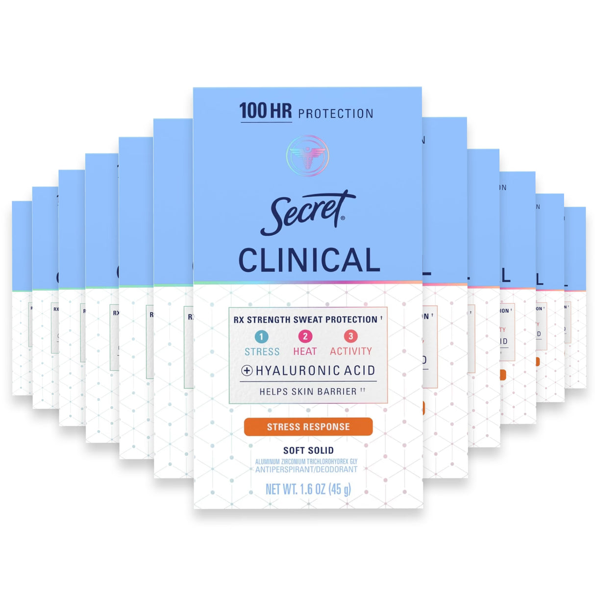 Secret Clinical Strength Stress Response Soft Solid - 1.6oz - 12 Pack