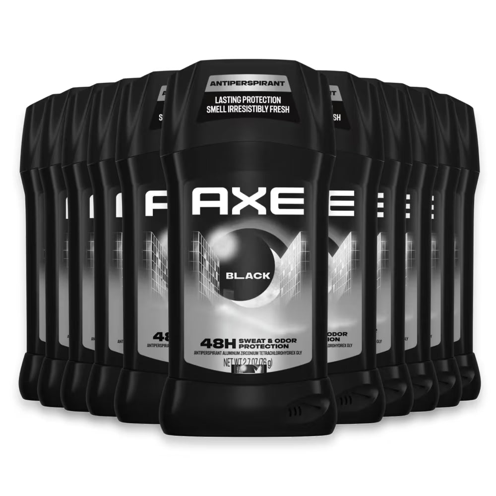 Axe Black Invisible Solid Antiperspirant & Deodorant Stick 2.7 oz - 12 Pack
