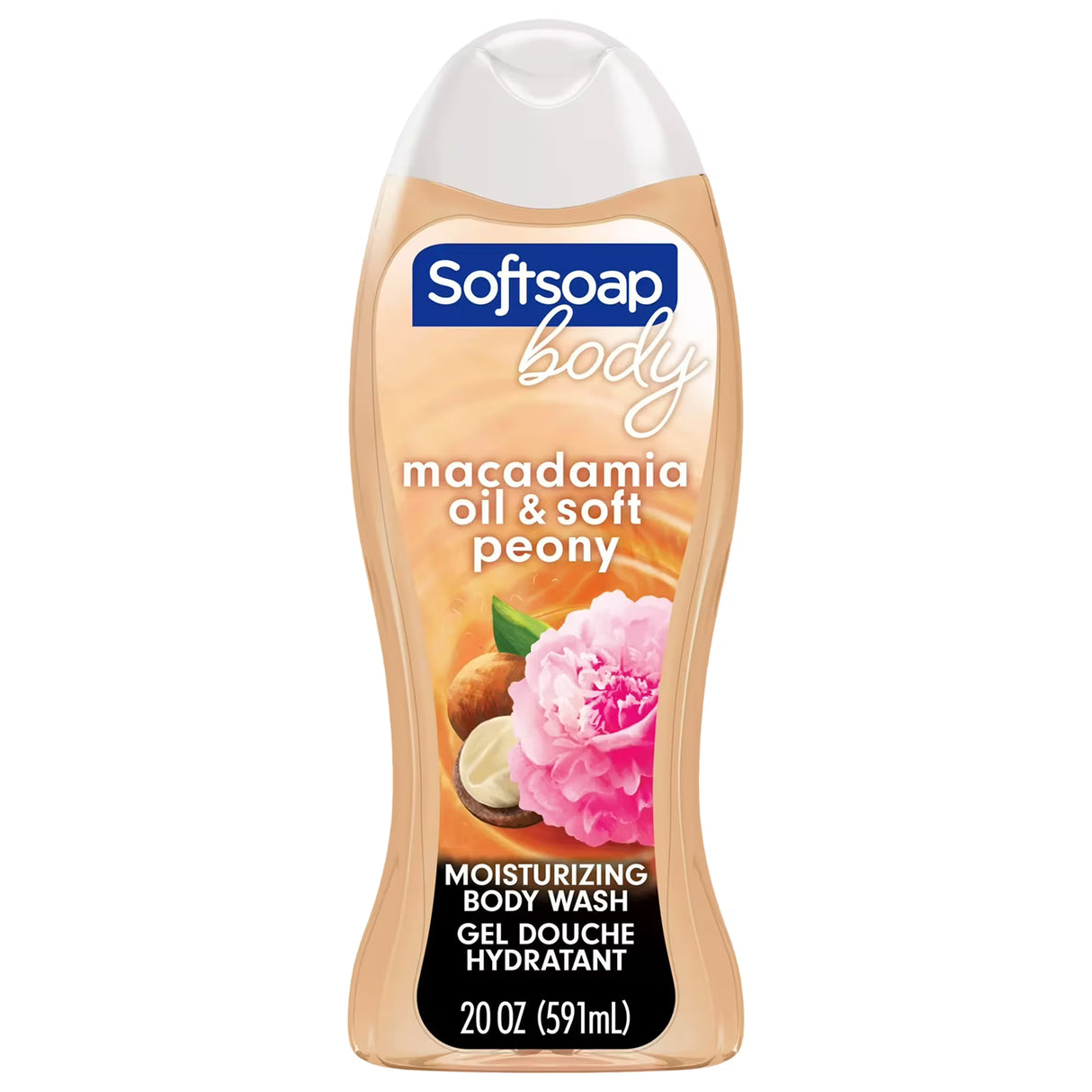 Softsoap - Moisturizing Body Wash, Luminous Oils Macadamia Oil & Peony - 20 Oz - 4 Pack