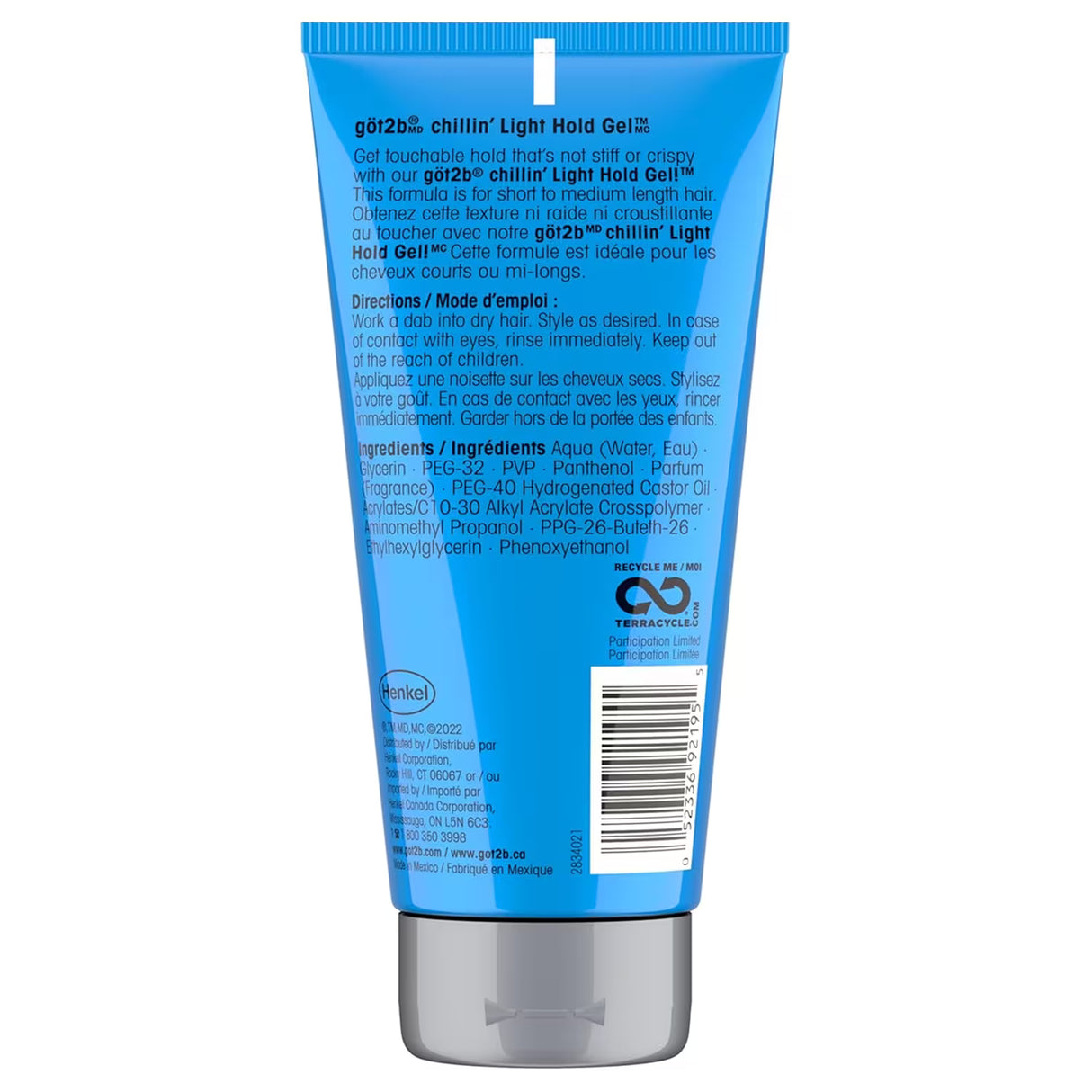 Got2b Chillin’ Light Hold Styling Gel – 6 oz – 6 Pack