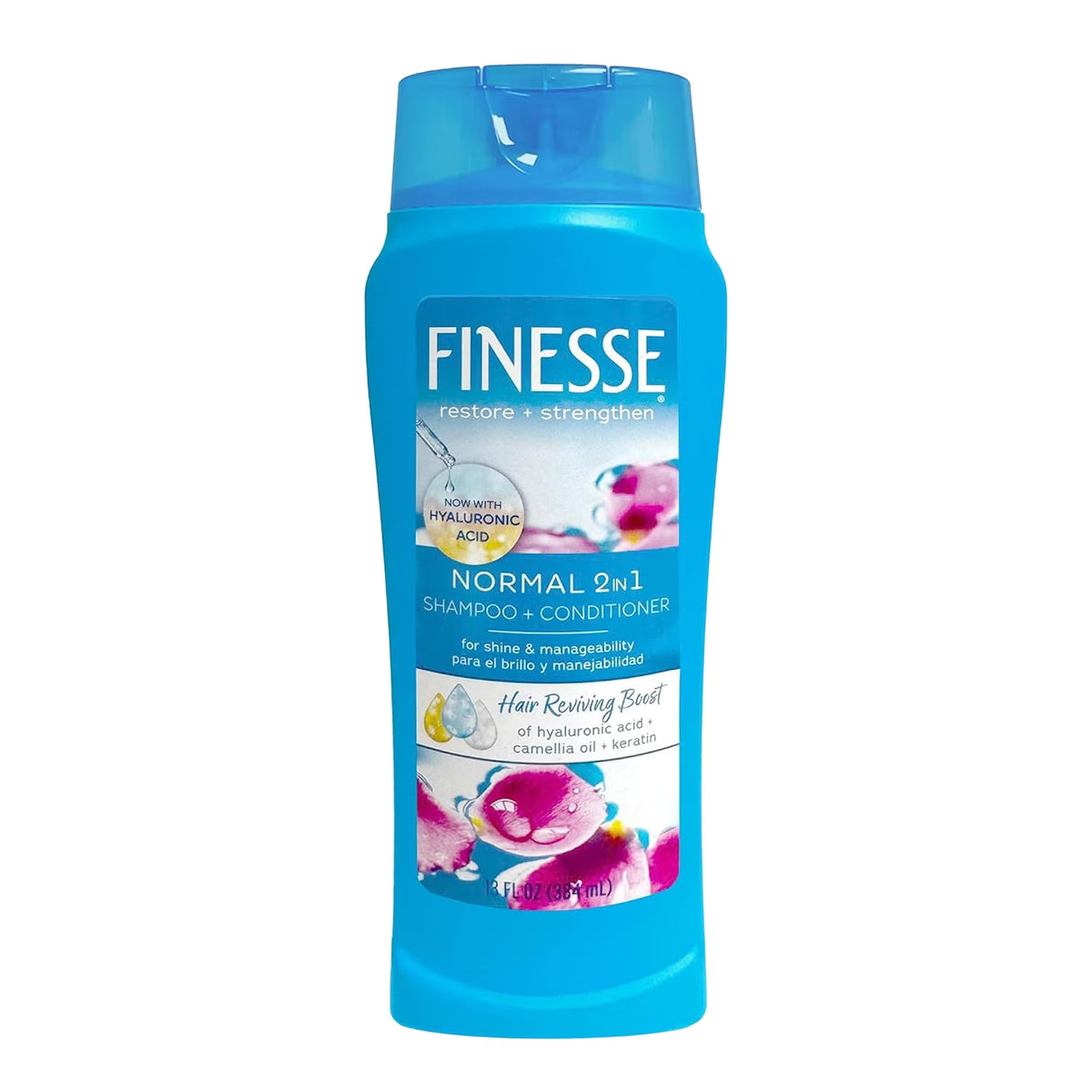 Finesse - Self Adjusting 2 in 1 Texture Enhancing Shampoo and Unisex Conditioner - 13 Oz - 6 Pack