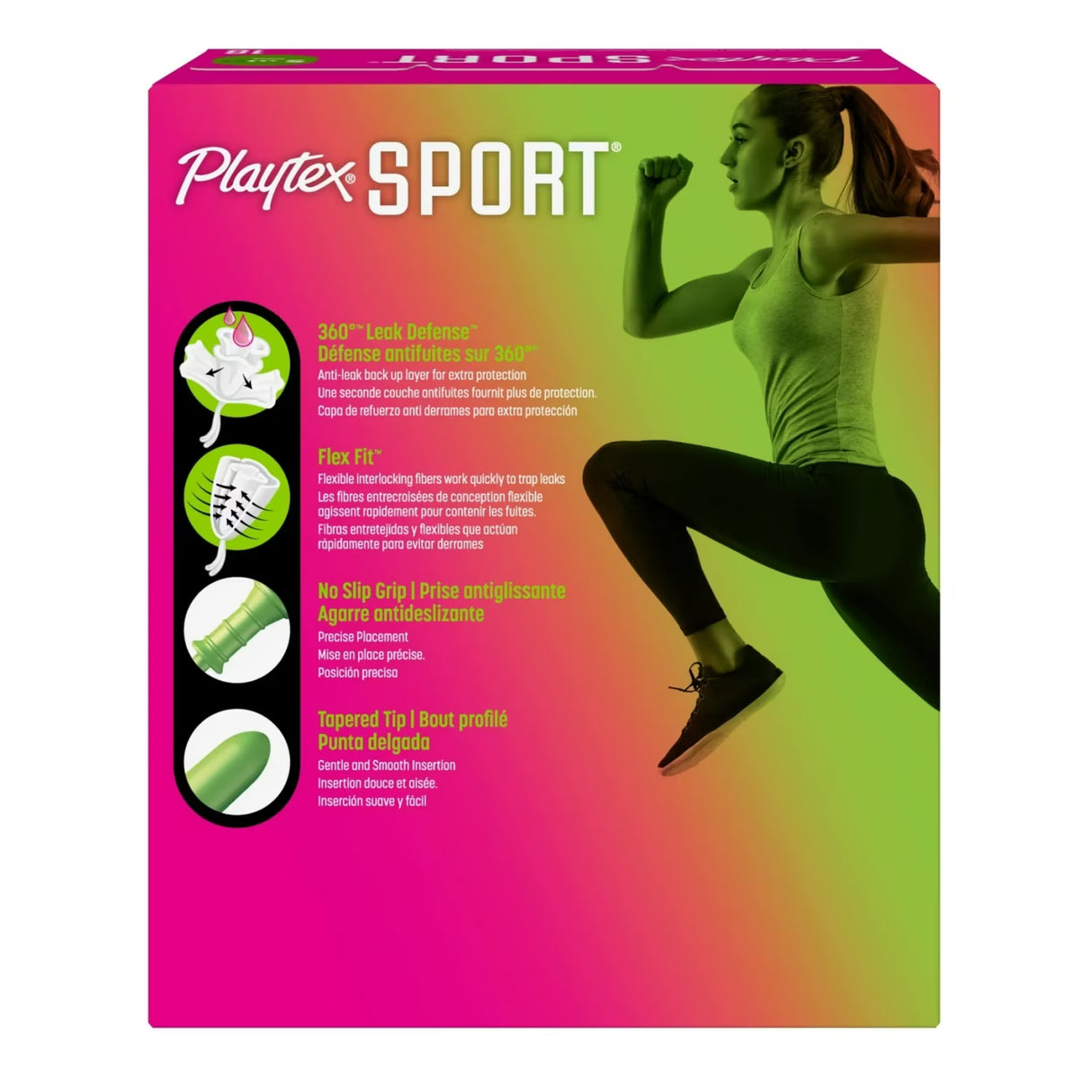 Playtex Sport Tampons Super, Unscented 18 Ct - 12 Pack