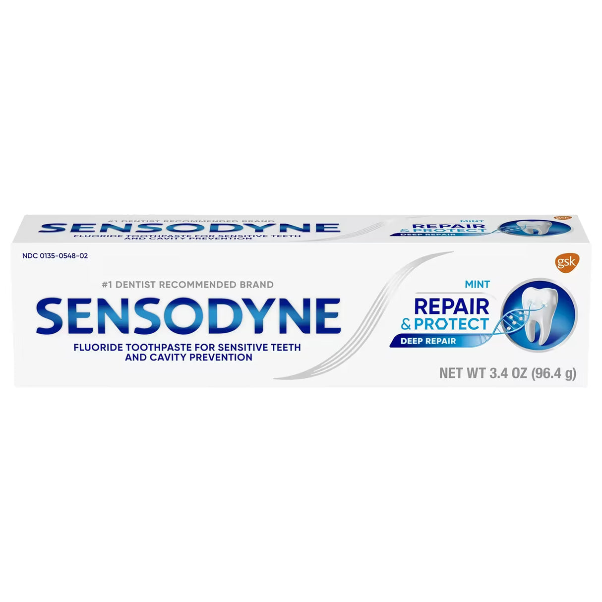 Sensodyne - Repair And Protect Toothpaste - 3.4 Oz - 12 Pack