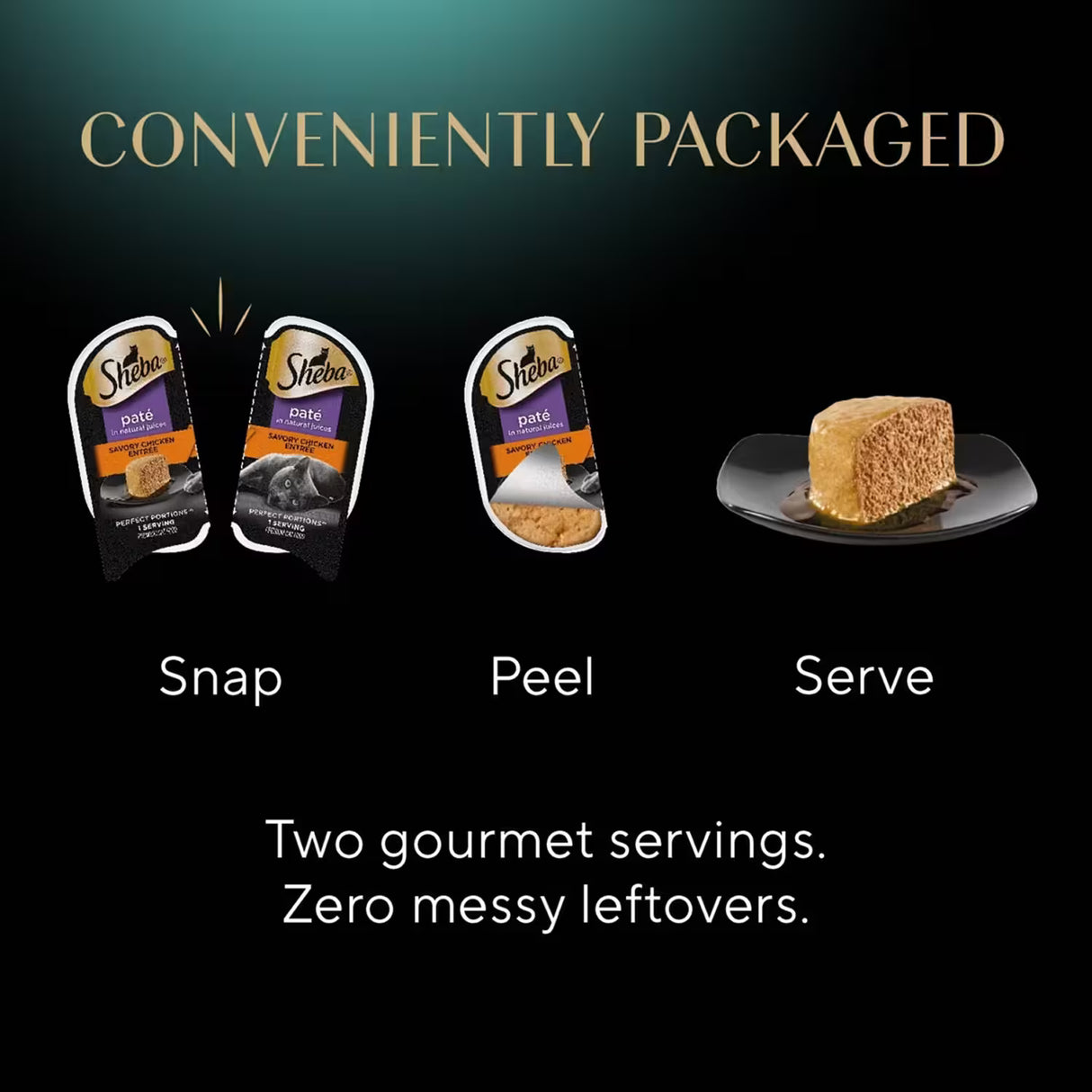 Sheba Perfect Portions Wet Cat Food Savory Chicken Entrée – 2.6 oz – 24 Pack